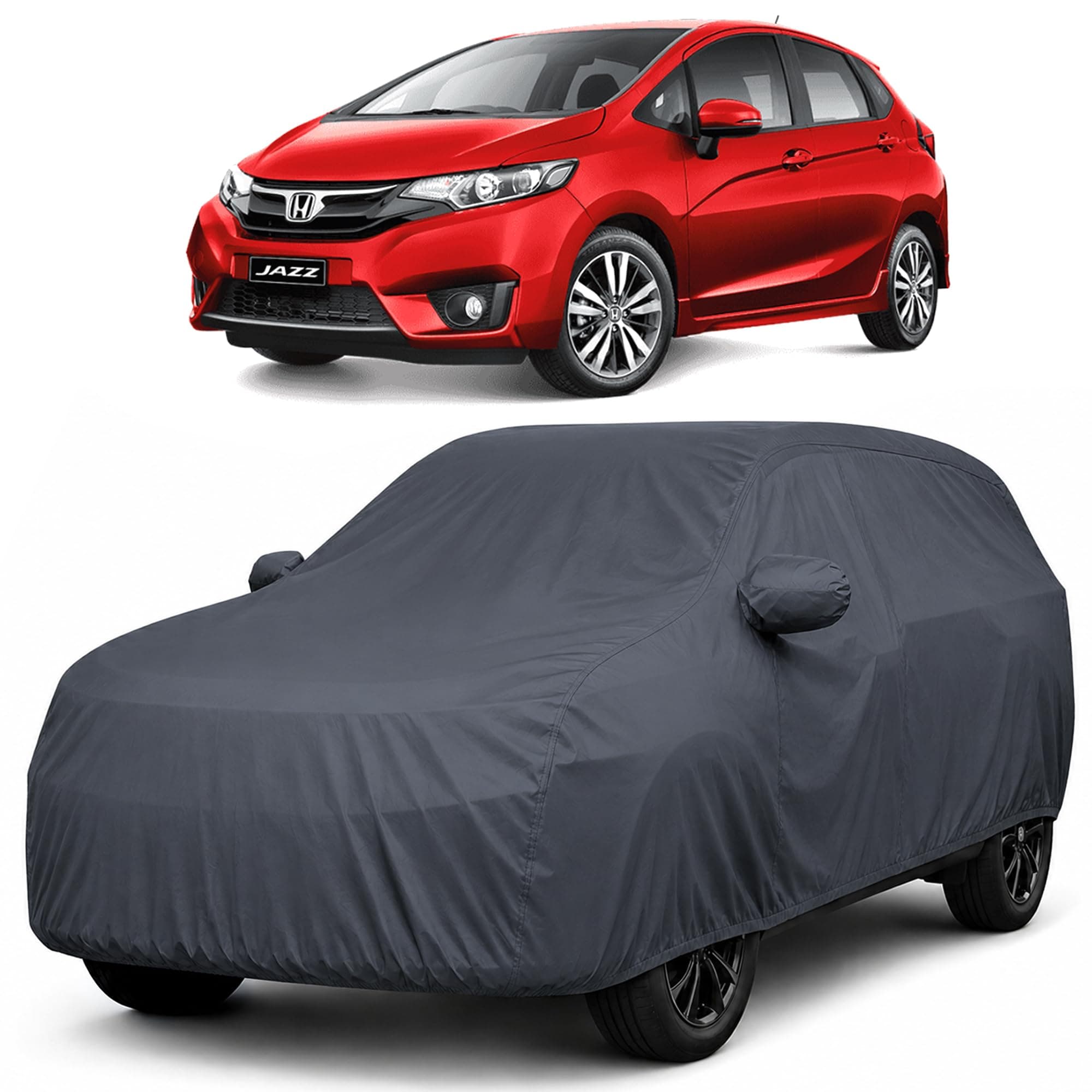 Autofact Premium Car Cover for Jazz 2015-2023 | All Weather Waterproof Full Body Car Cover | Light-Weight Triple-Stitched Outdoor Shield with UV Protection, Dustproof & Heat-Resistant