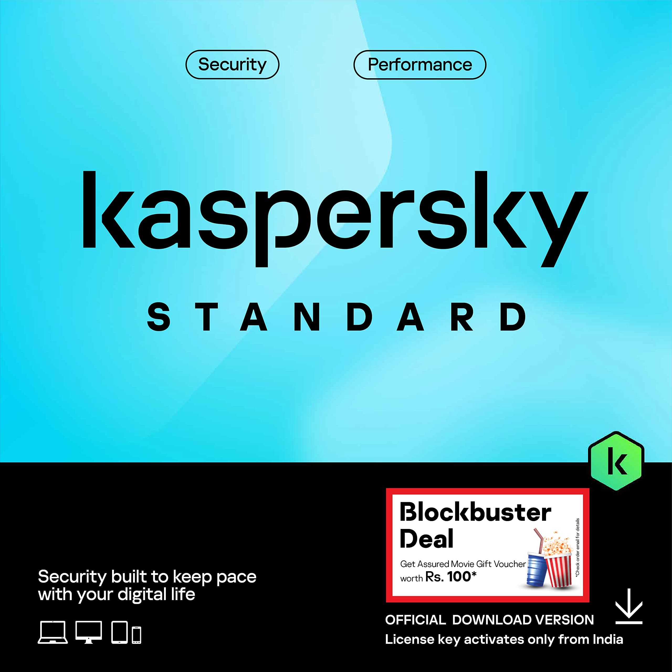 Kaspersky | Standard | 3 Devices | 1 Year| Email Delivery in 1 Hour - No CD