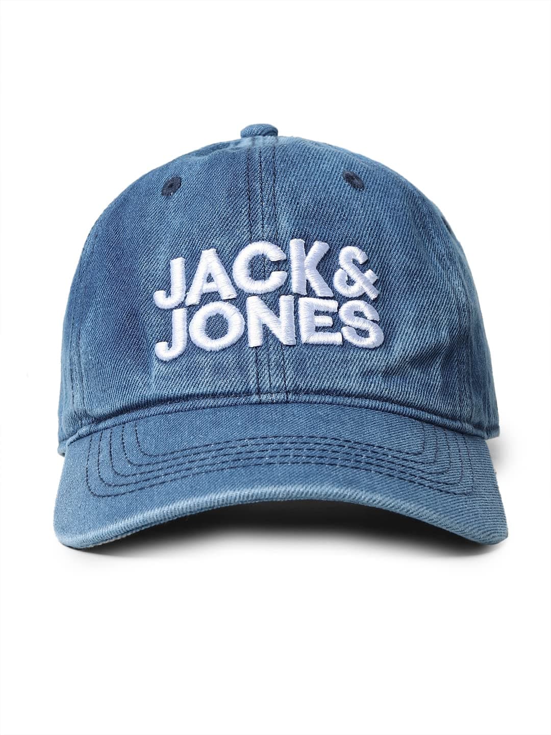 JACK & JONES Men Cap(258378512_Blue Denim_ONE)