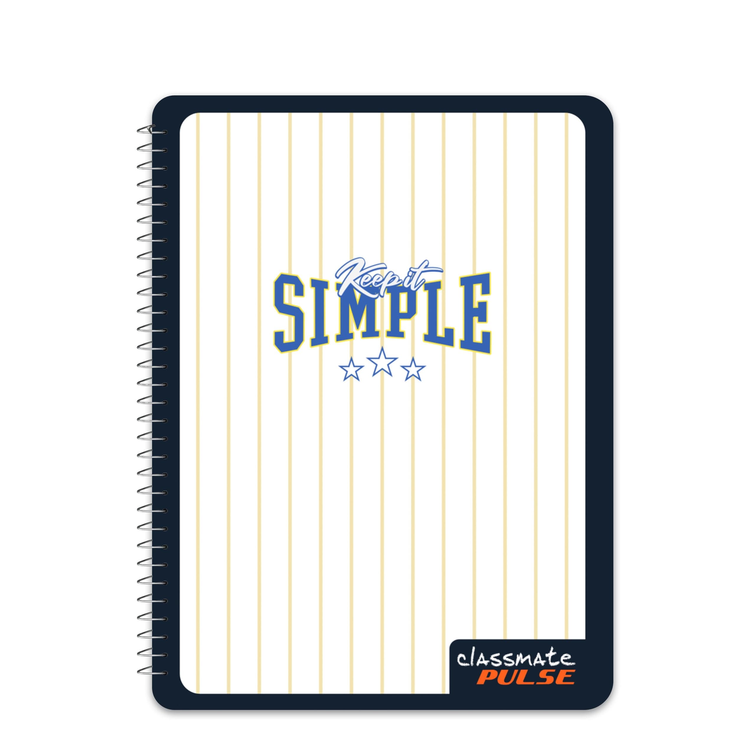 Classmate pulse 1 subject notebook : Single line, spiral binding, A4, 180 Pages.