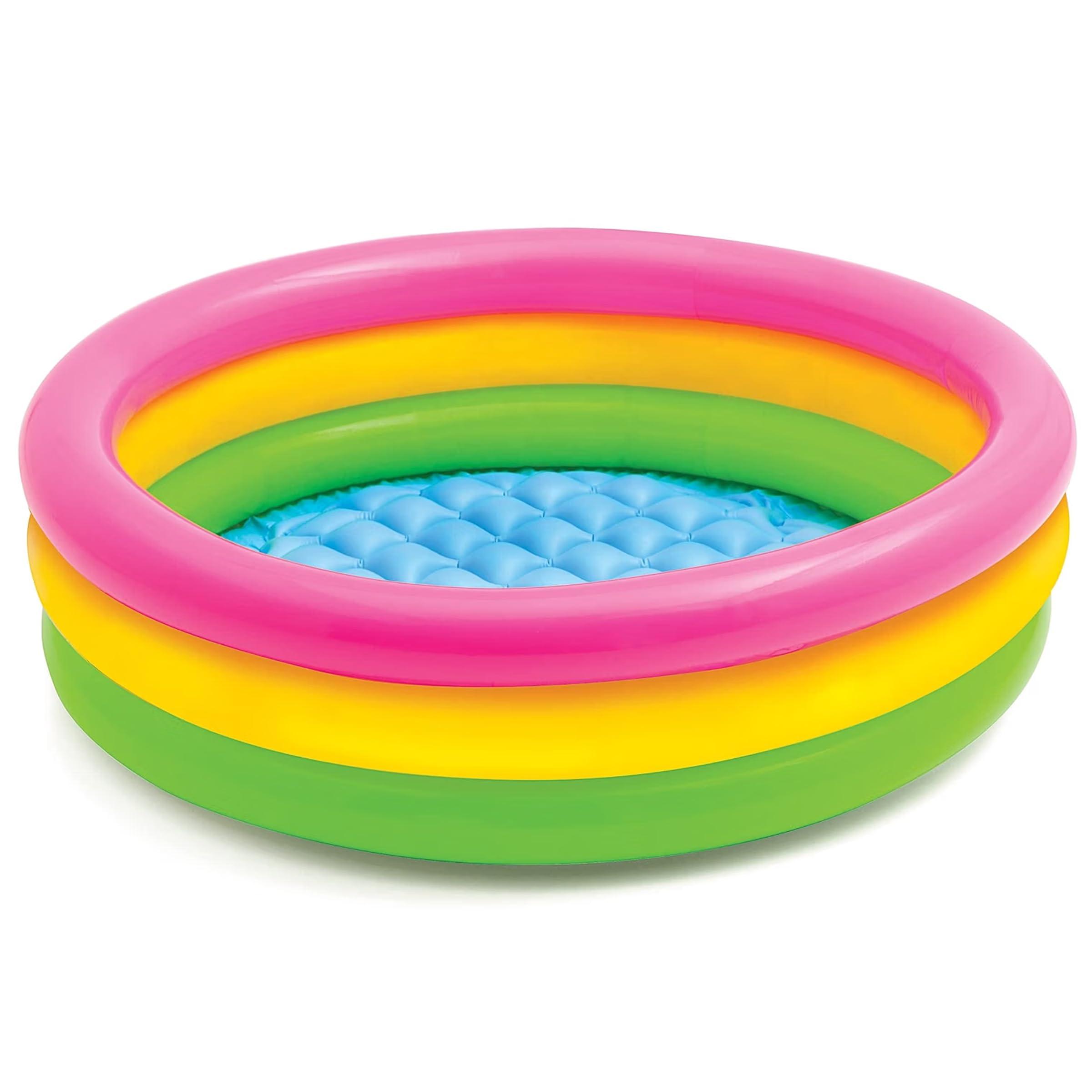 Toyshine 3 Feet Inflatable Kids Pool Bath Pool Tub, Summer Water Fun Bathing Tub Toy for Kids - 34x 10 Inches