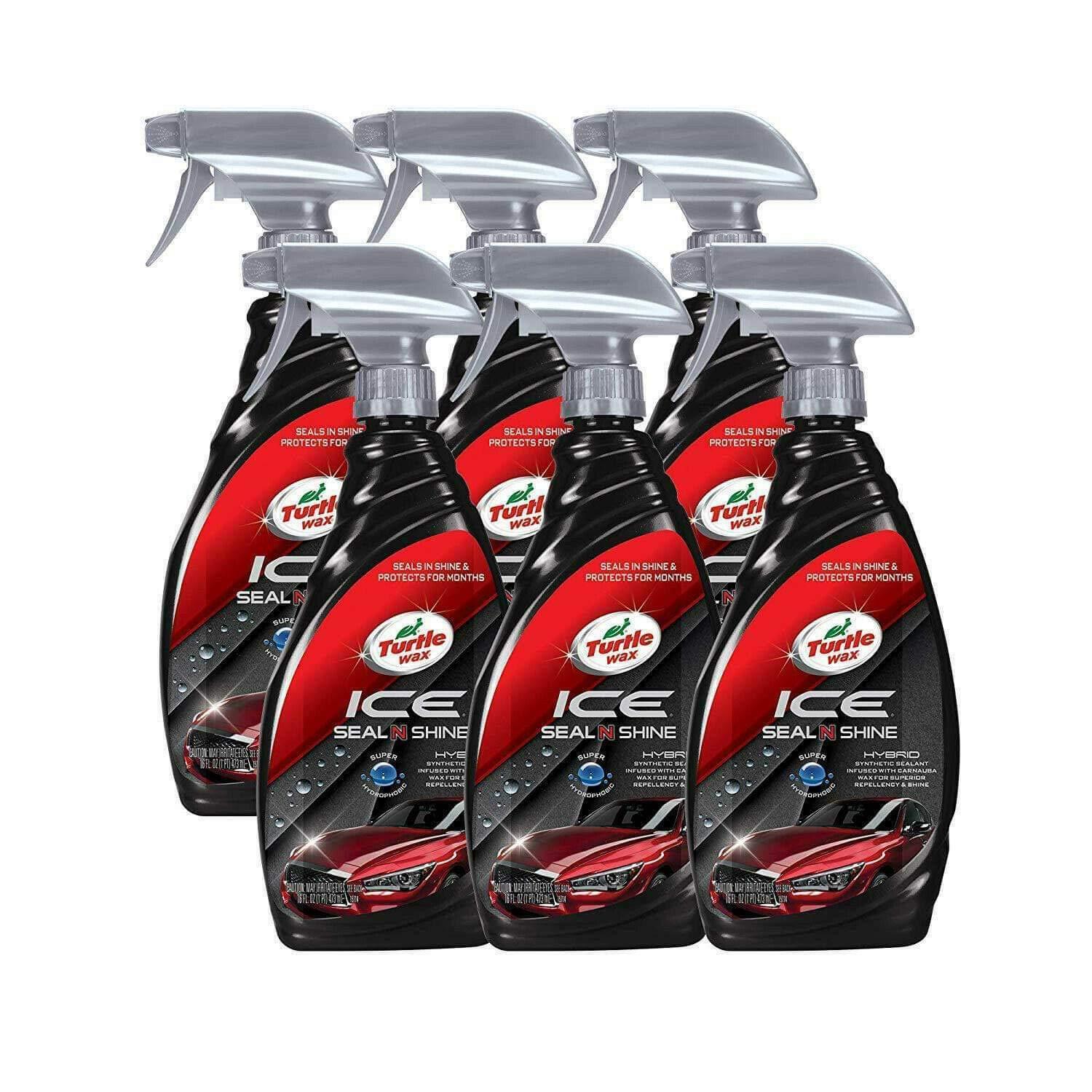 Turtle Wax ICE Seal N Shine, Carnauba Car Wax Sealant, 16 oz. (Pack of 6)