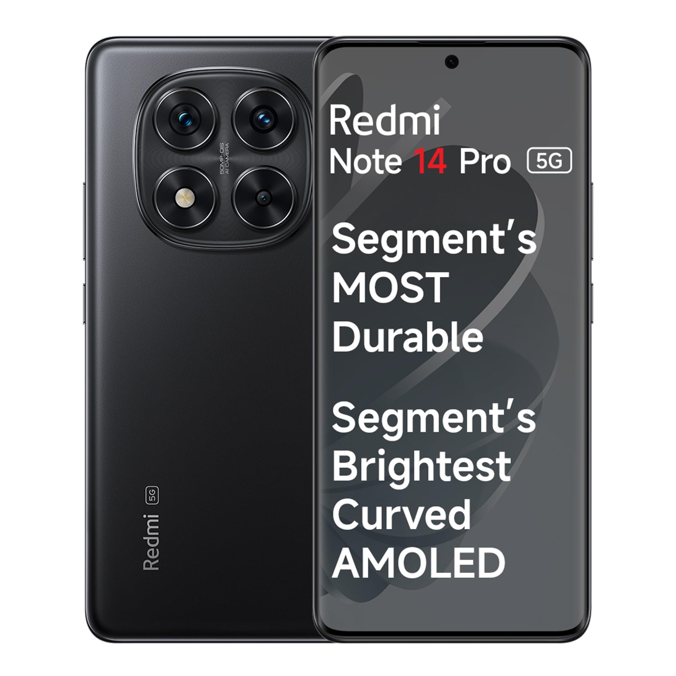 Redmi Note 14 Pro 5G Titan Black 8GB RAM 128GB ROM(Without Offer)