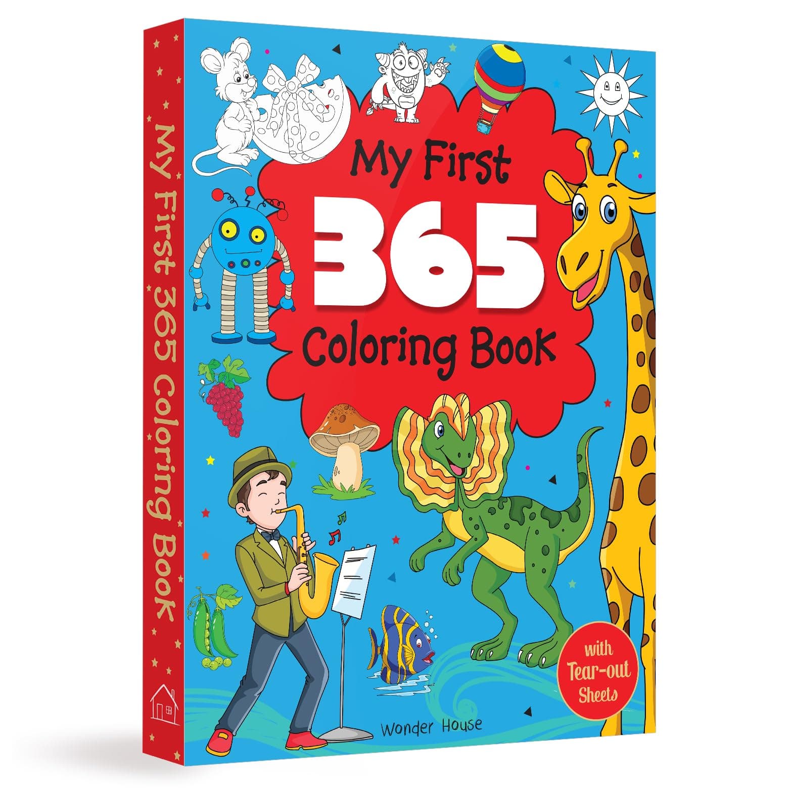 My First 365 Coloring Book | Jumbo Coloring Book For Kids (With Tear Out Sheets)