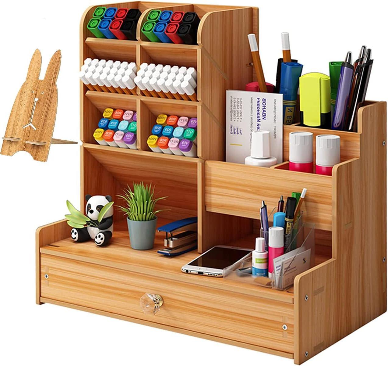 TOVIXY Pen Stand for Table | Desk Organiser & Desk Organizer | Pen Holder for Office Table Stylish | Table Organiser | Study Table Organiser | Desk Accessories for Home, Office & Study Desk
