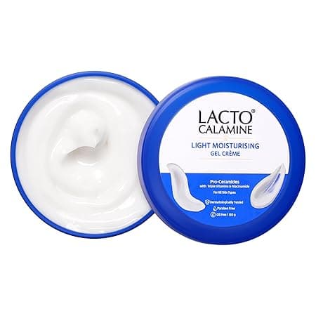 Lacto Calamine Light Moisturising Gel Crème| Pro Ceramides, Niacinamide & Triple Vitamins| Moisturizer Suitable for oily skin|150G|