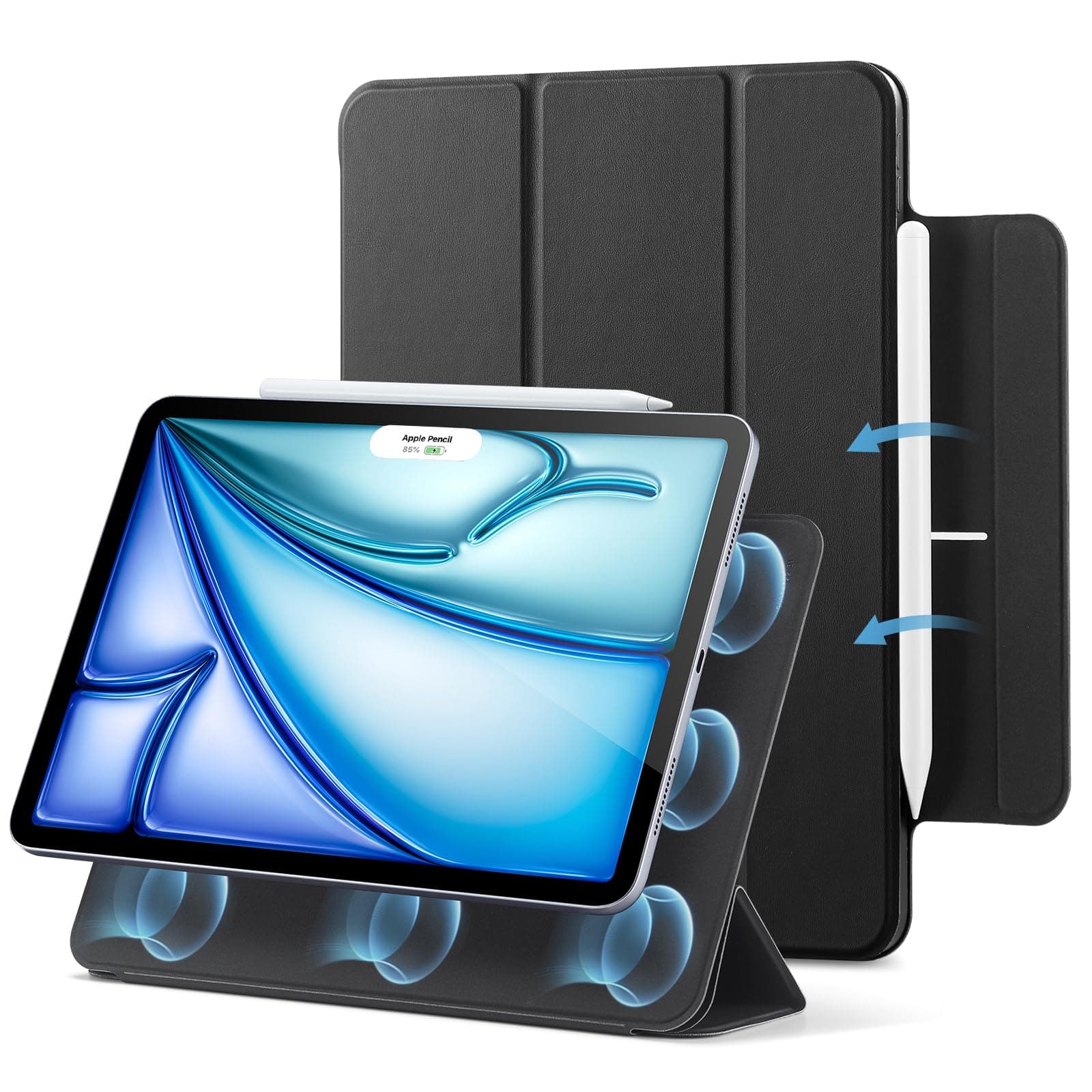 ESR for iPad Air 11 Inch Case M4/M3/M2, iPad Air 5th/4th Gen Case, Black