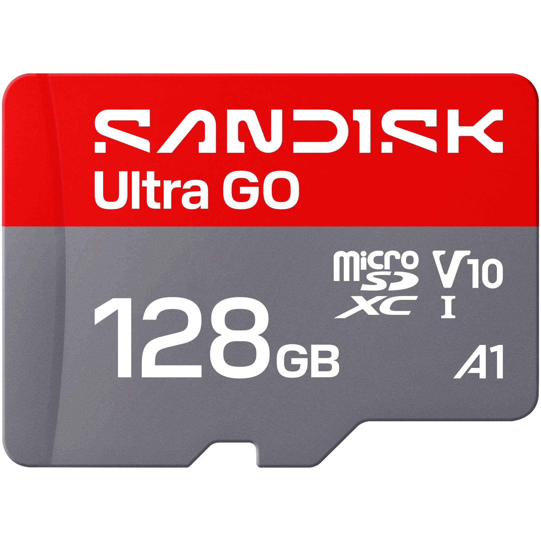 SANDISK 128GB Ultra Go microSD Card UHS-I, Up to 190MB/s, Full HD Video, Memory Card for Android Smartphones, Tablets, 10-Year Warranty