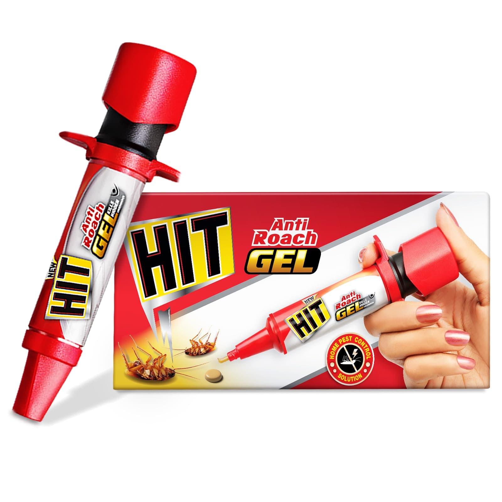 Hit Anti Roach Gel - Cockroach Killer (20G) | Kitchen Safe | Odourless | Fast And Convenient, Pack Of 1