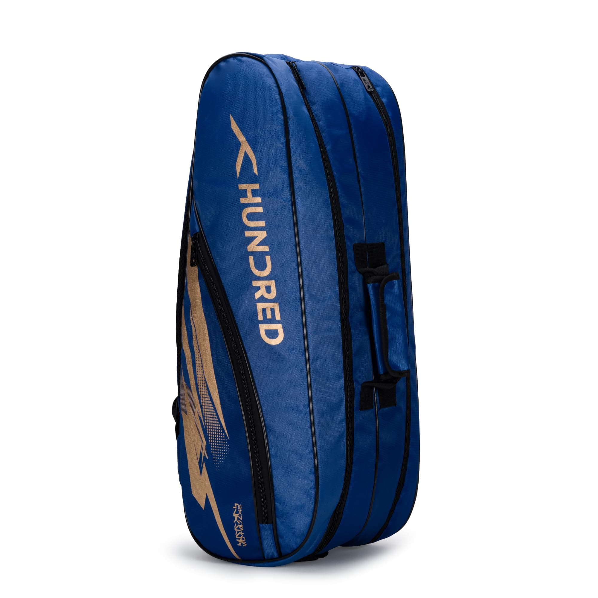Hundred Cosmogear Badminton Kit-Bag (Royal Blue)|Double Zipper|Bag with Front Zipper Pocket, Polyester