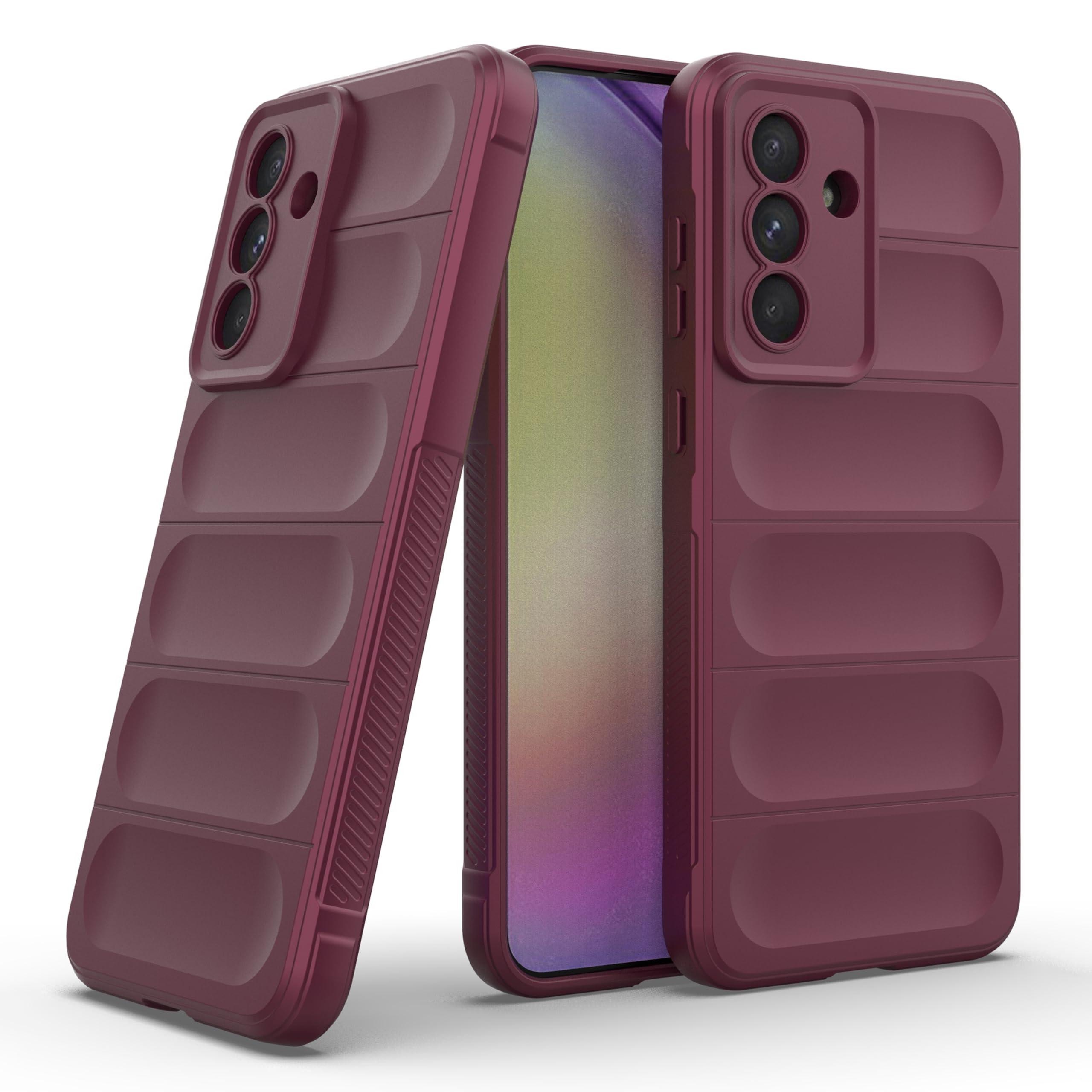 Zapcase Back Case Cover for Samsung Galaxy A56 5G | Compatible for Samsung Galaxy A56 5G Back Cover | Liquid Silicon Magic Case with Camera Protection | Plum