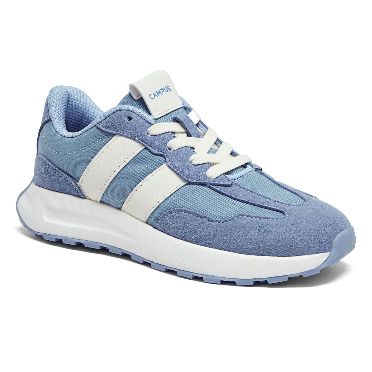 Campus Women's GRIT Sneakers L.Sky/WHT - 5UK/India