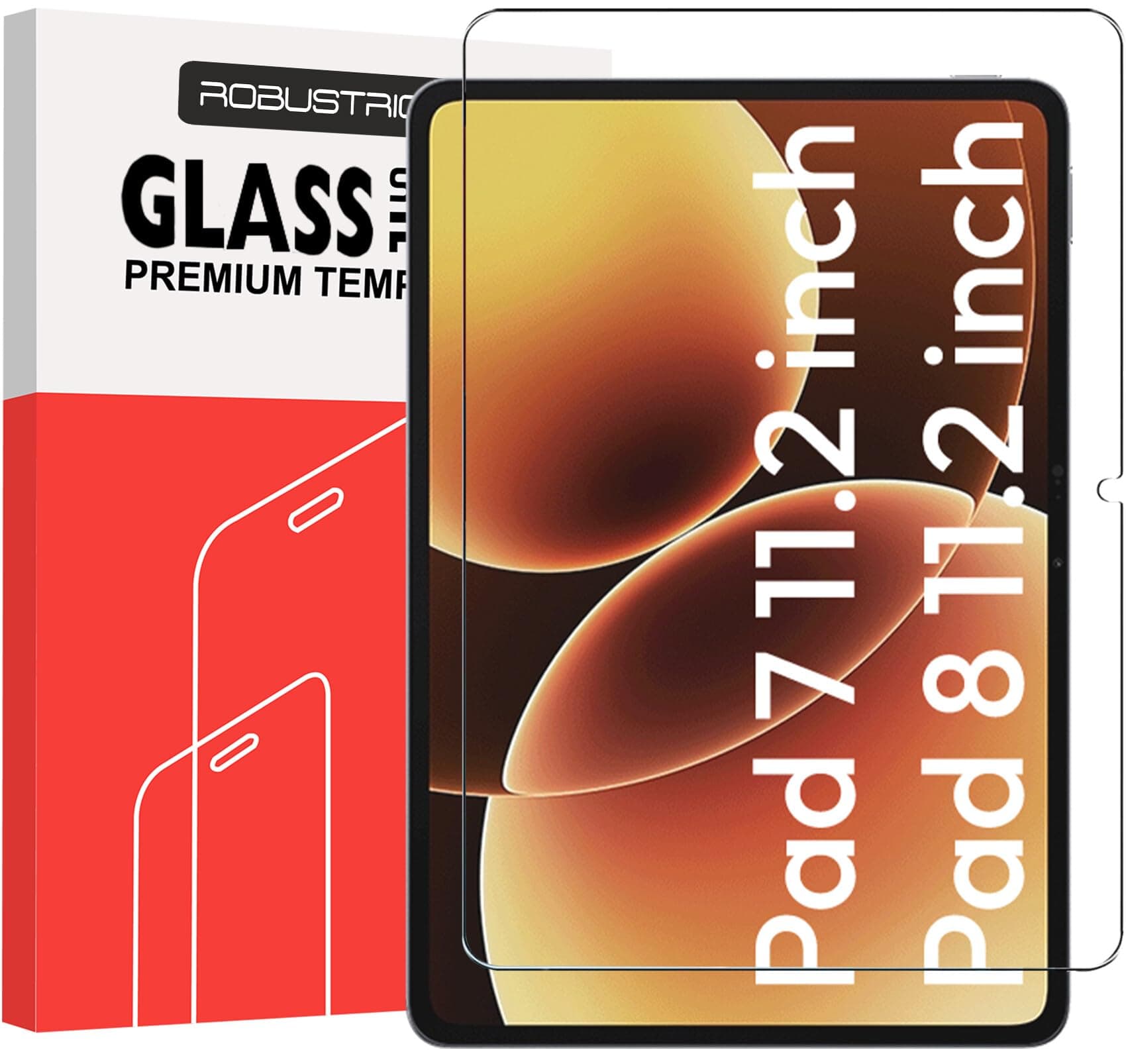 Robustrion Tempered Glass for Xiaomi Pad 8/8 Pro / 7/7 Pro 11.2", 1 Pack