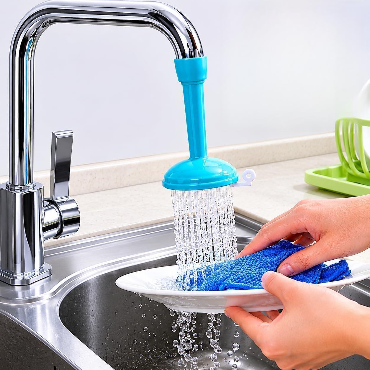Xolengta Tap Extension Faucet Long Silicone Adjustable Flexible for Normal tap/Bathroom/Wash Basin Sink Faucet Nozzle with 2 Types Water Flows with Adjustable Metal Clamp(Multicolor) (3)