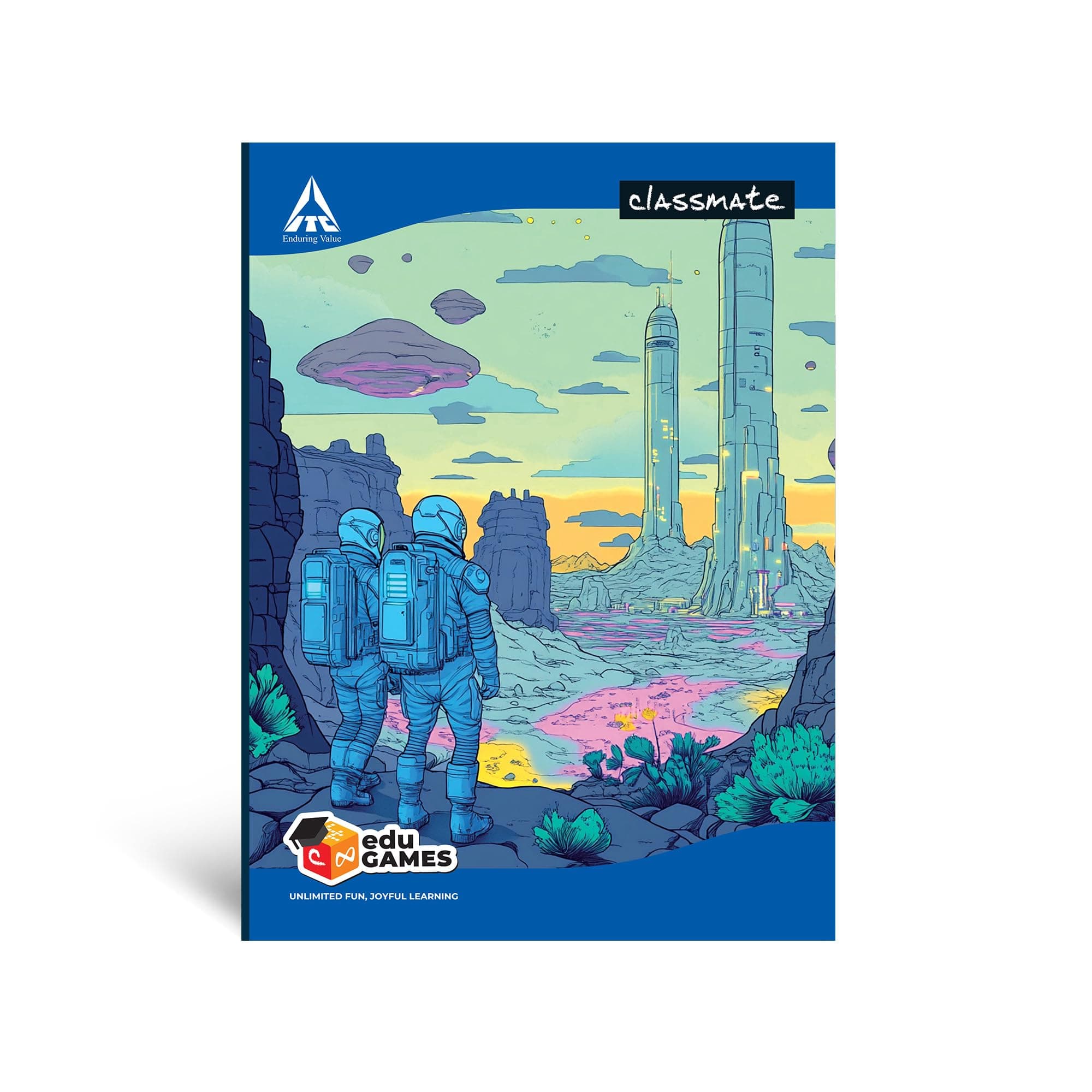 Classmate Long Notebook - 140 Pages, Single Line, 297mm x 210mm (Pack of 12)