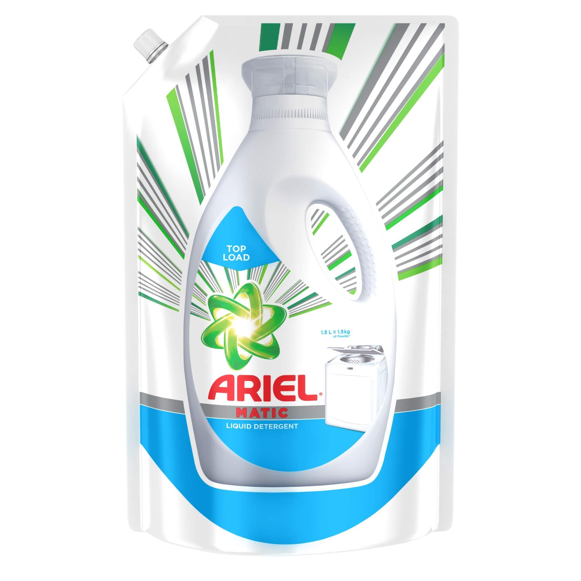 Ariel Matic Liquid Detergent, Top Load, 1.5 Litre Refill Pack