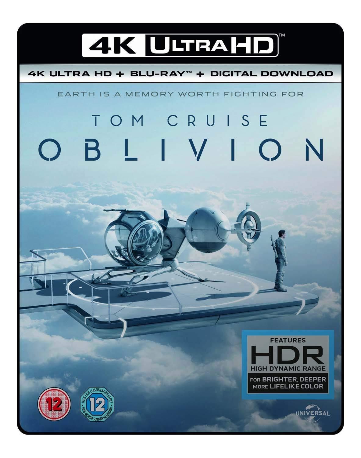 Tom Cruise - Oblivion (4K UHD + Blu-ray + Digital Download) (2-Disc) (Uncut | Foil Slipcase Packaging | Region Free 4K Ultra HD / Blu-ray | UK Import)