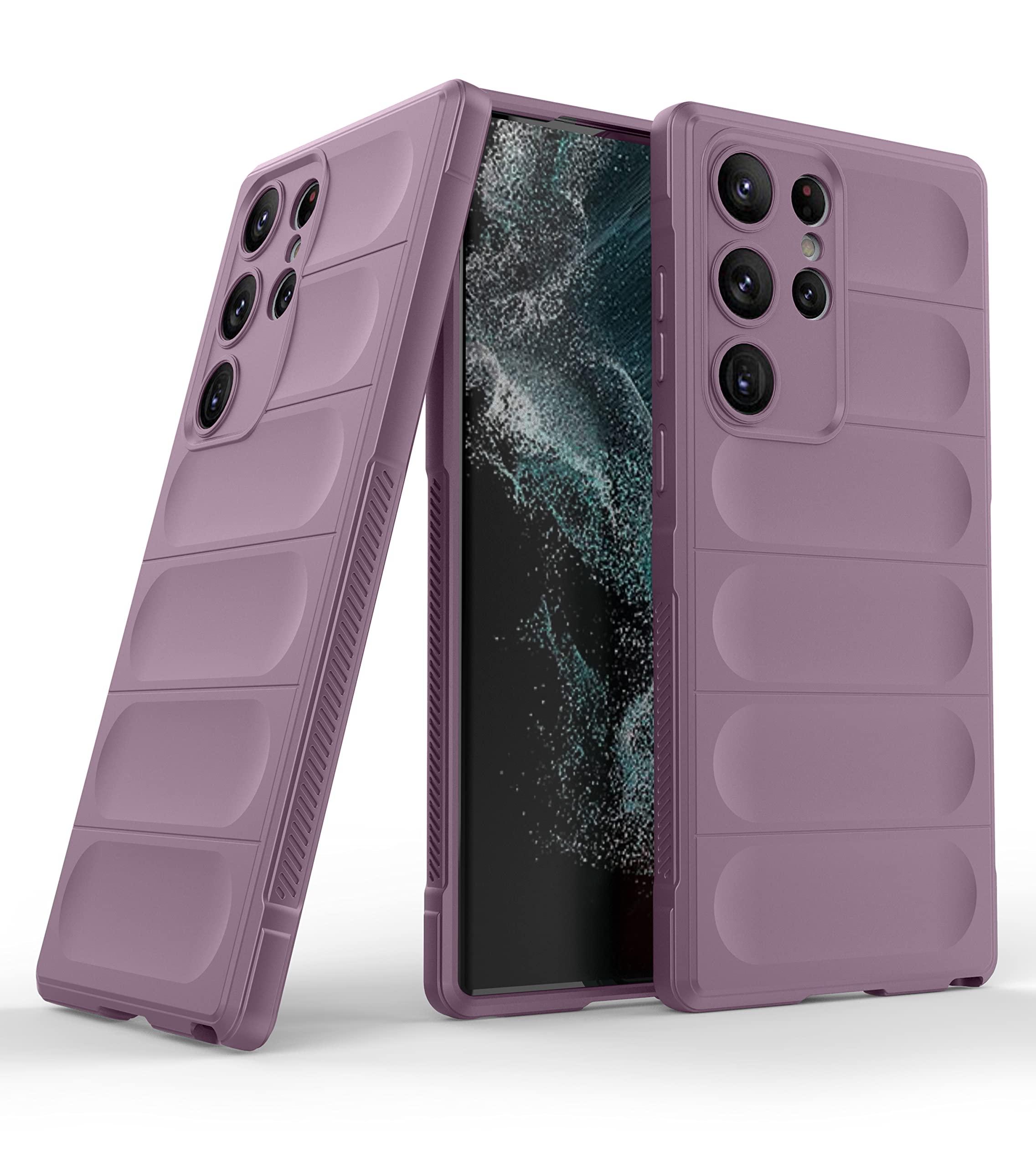 Zapcase Back Case Cover for Samsung Galaxy S25 Ultra 5G | Compatible for Samsung Galaxy S25 Ultra 5G Back Cover | Liquid Silicon Magic Case with Camera Protection | Lavender