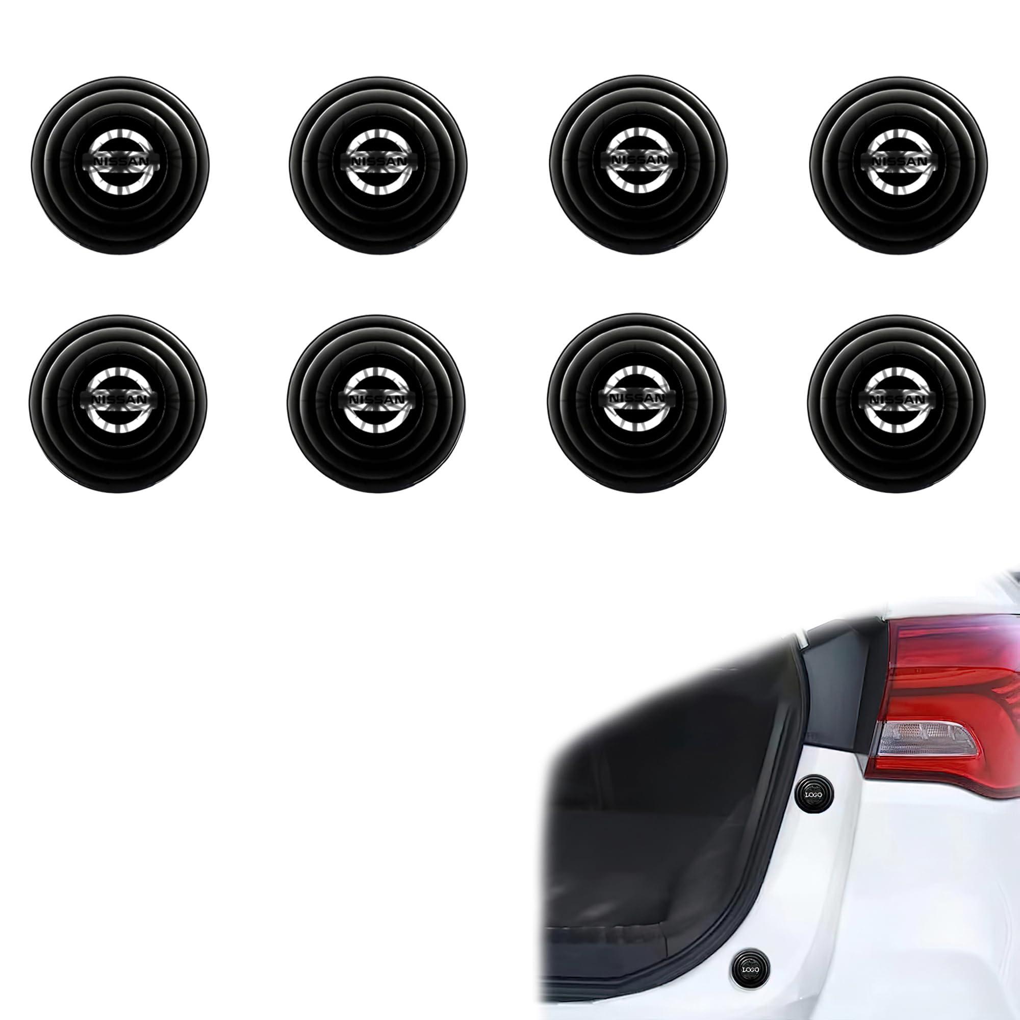BRAINLE 8Pcs Rubber Shock Absorber for Car Door Protection Guard Accessories Durable Pads and Protectors Compatible for Magnite, Qashqai, X-Trail, Juke, Micra, Terrano, Sunny, Kicks, Teana, Gravite