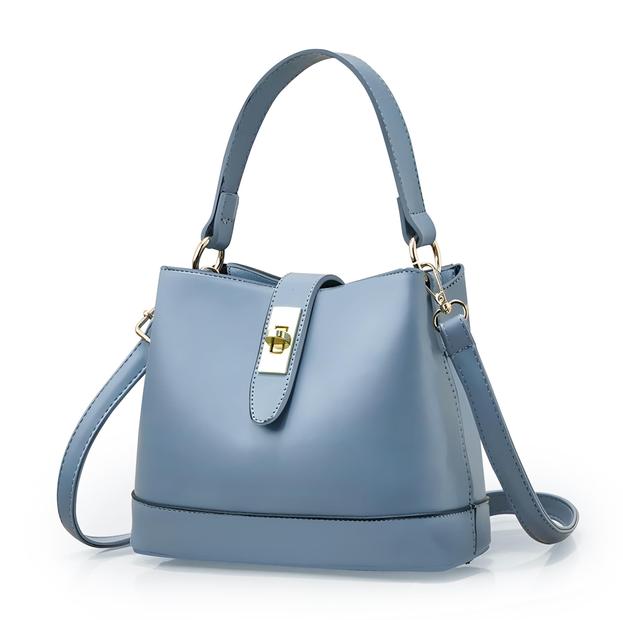 ADISA Women's Girls Bucket Cross Body Bag with Sling (SL5139) (Grey)
