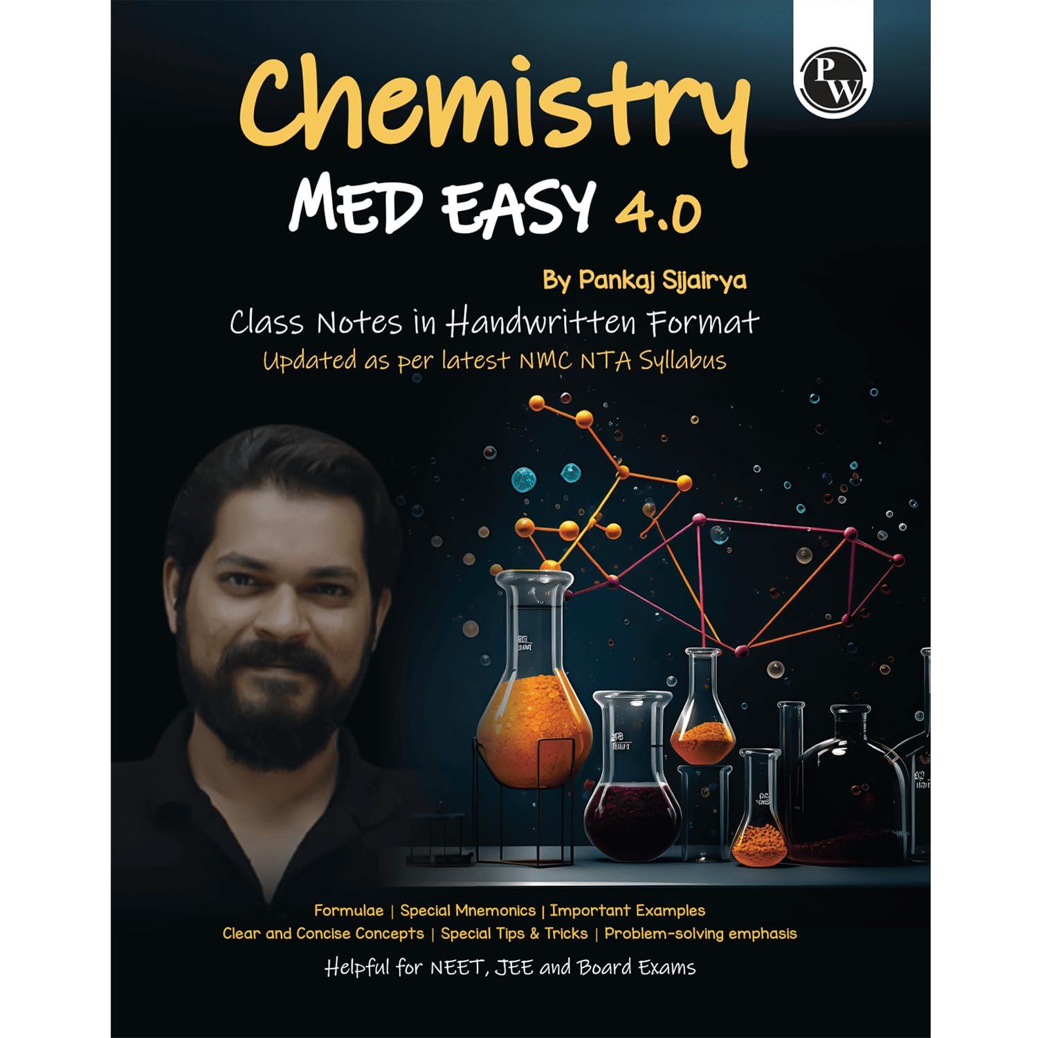 PW Chemistry Med Easy | Pankaj Sir Handwritten Chemistry Notes | NEET/JEE & Board Exams Prep Book with Formulas, Tips, Tricks & Quick Revision