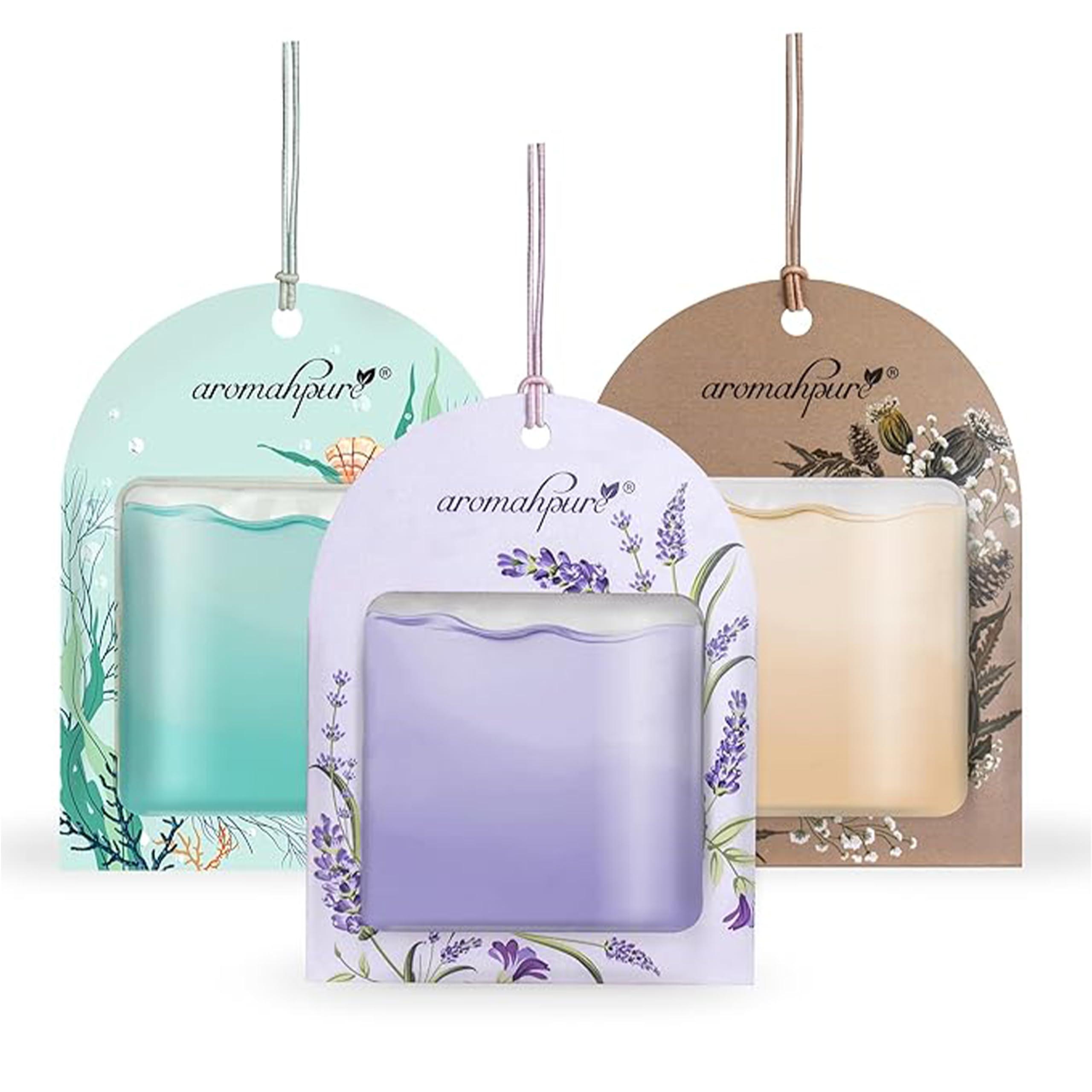 Aromahpure Gel Wink Hanging Car Perfume | Long-Lasting Gel Based Car Air Freshener | Car Accessories | Last Up to 30 Days (Lavender-Musk-Ocean)