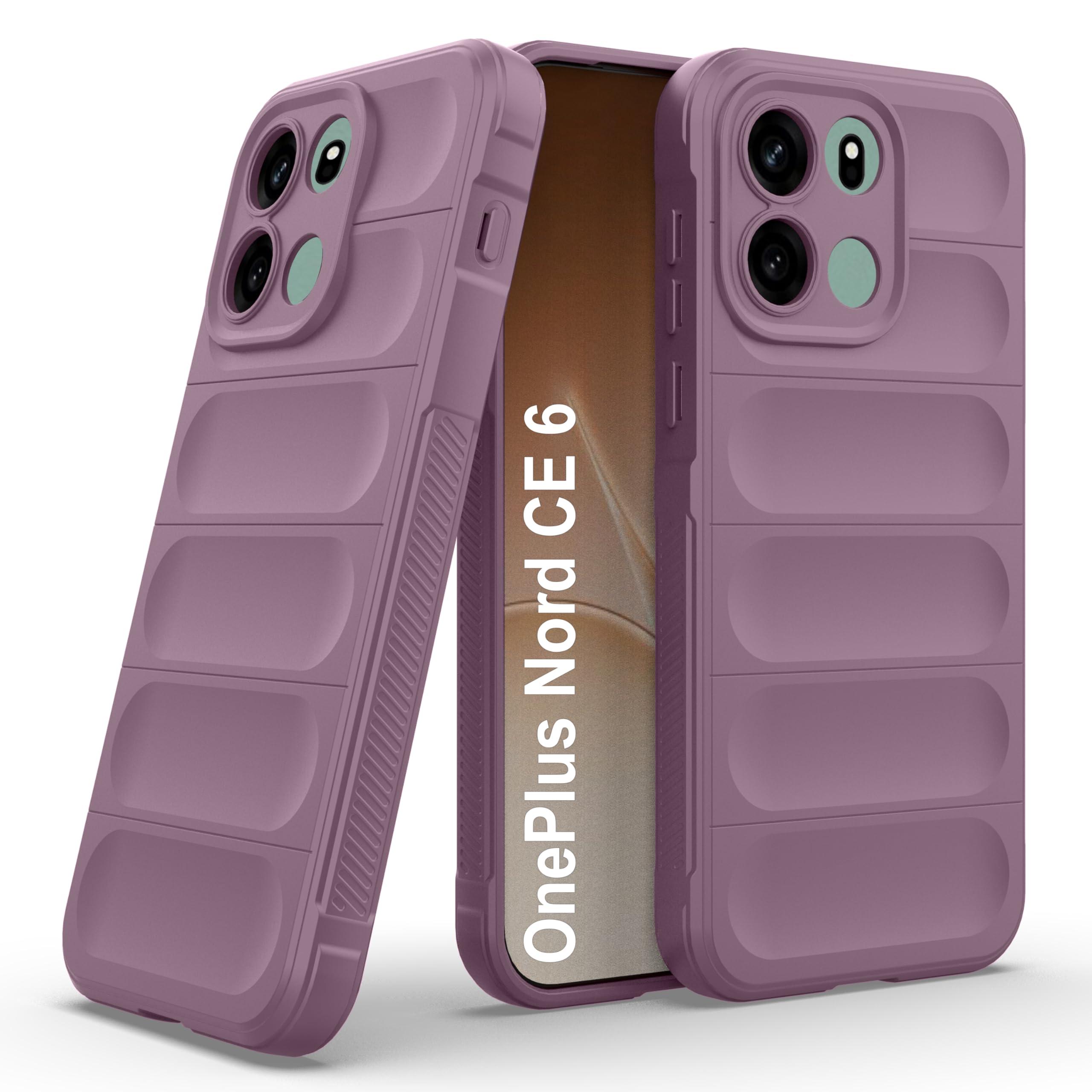 Zapcase Back Case Cover for OnePlus Nord CE 6 | Compatible for OnePlus Nord CE 6 Back Cover | Liquid Silicon Magic Case with Camera Protection | Lavender