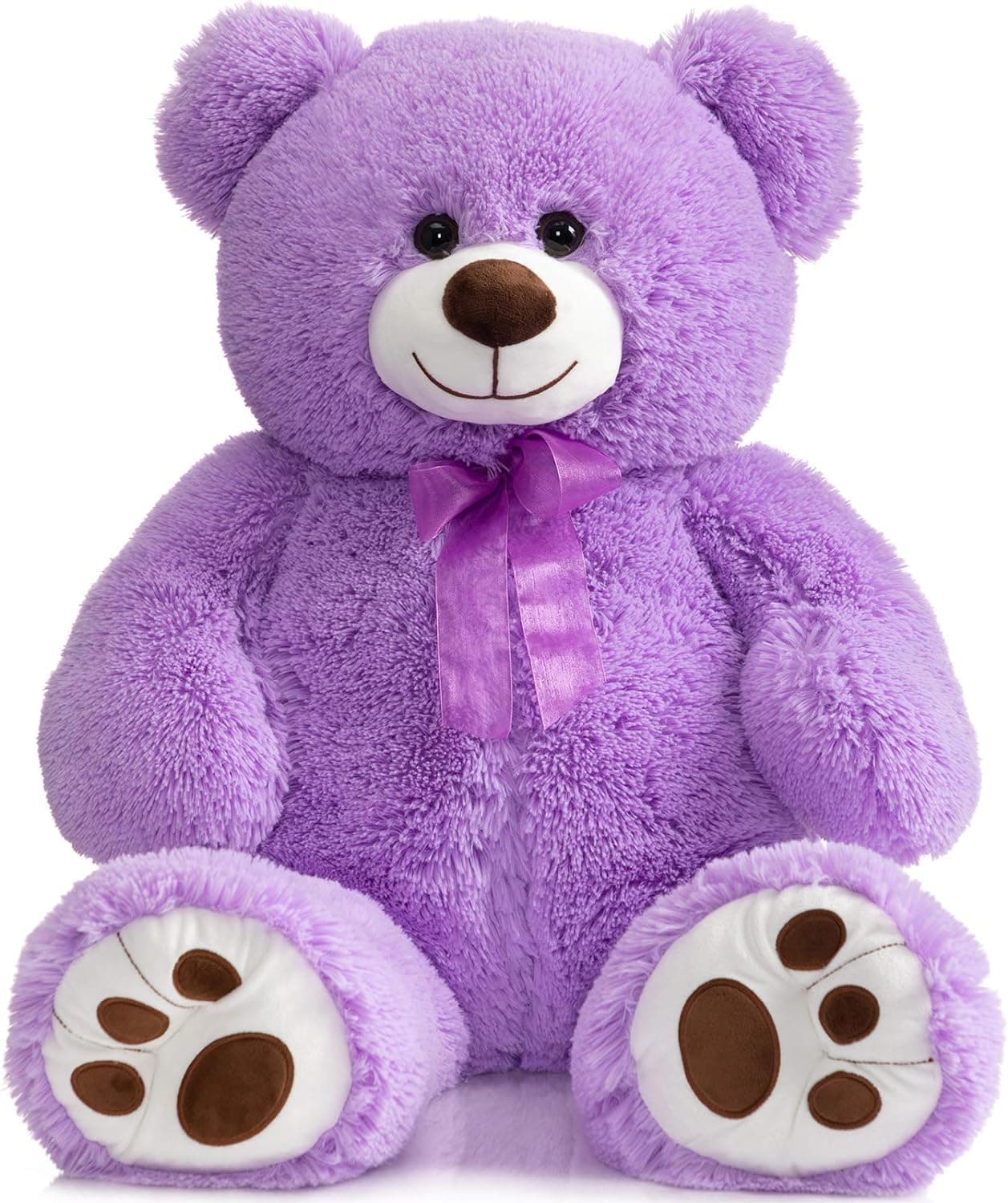 Hug 'n' Feel 3-Feet Giant Teddy Bear – Ultra-Soft Stuffed Plush Toy for Kids & Adults for Birthday, Valentine’s Day & Anniversaries (Purple)
