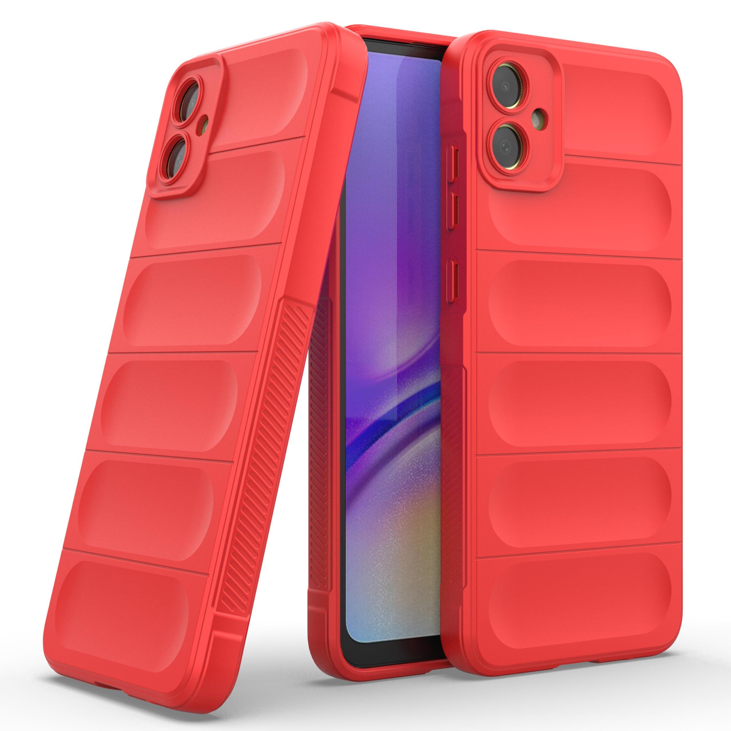 Zapcase Back Case Cover for Samsung Galaxy M05 | Compatible for Samsung Galaxy M05 Back Cover | Liquid Silicon Magic Case with Camera Protection | Red