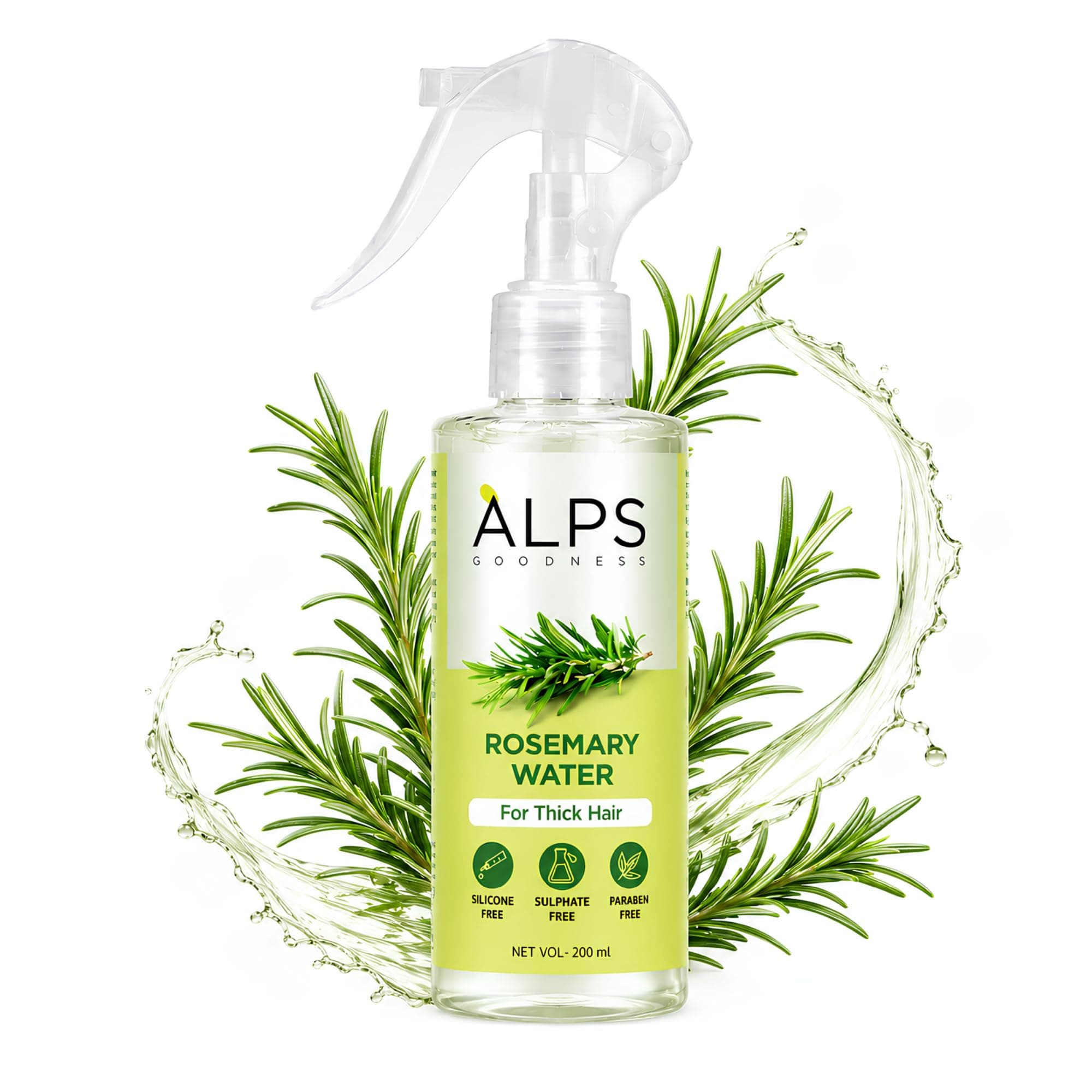 Alps Goodness Rosemary Water Spray For Hair Growth (200 ml) | Hair Spray for Regrowth | Adds Shine | Reduces Hairfall |20% Minoxidil | With 5% Salicylic Acid Prevents Dandruff