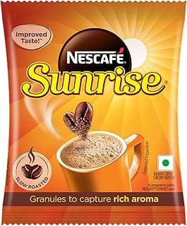 New right Title : Sunrise Instant Coffee Powder by Nescafe | Rich Taste & Aroma For The Perfect Start To Your Day | Coffee Chicory Mix | 500g Pouch fine blend coffee [60%] & chicory [40%]