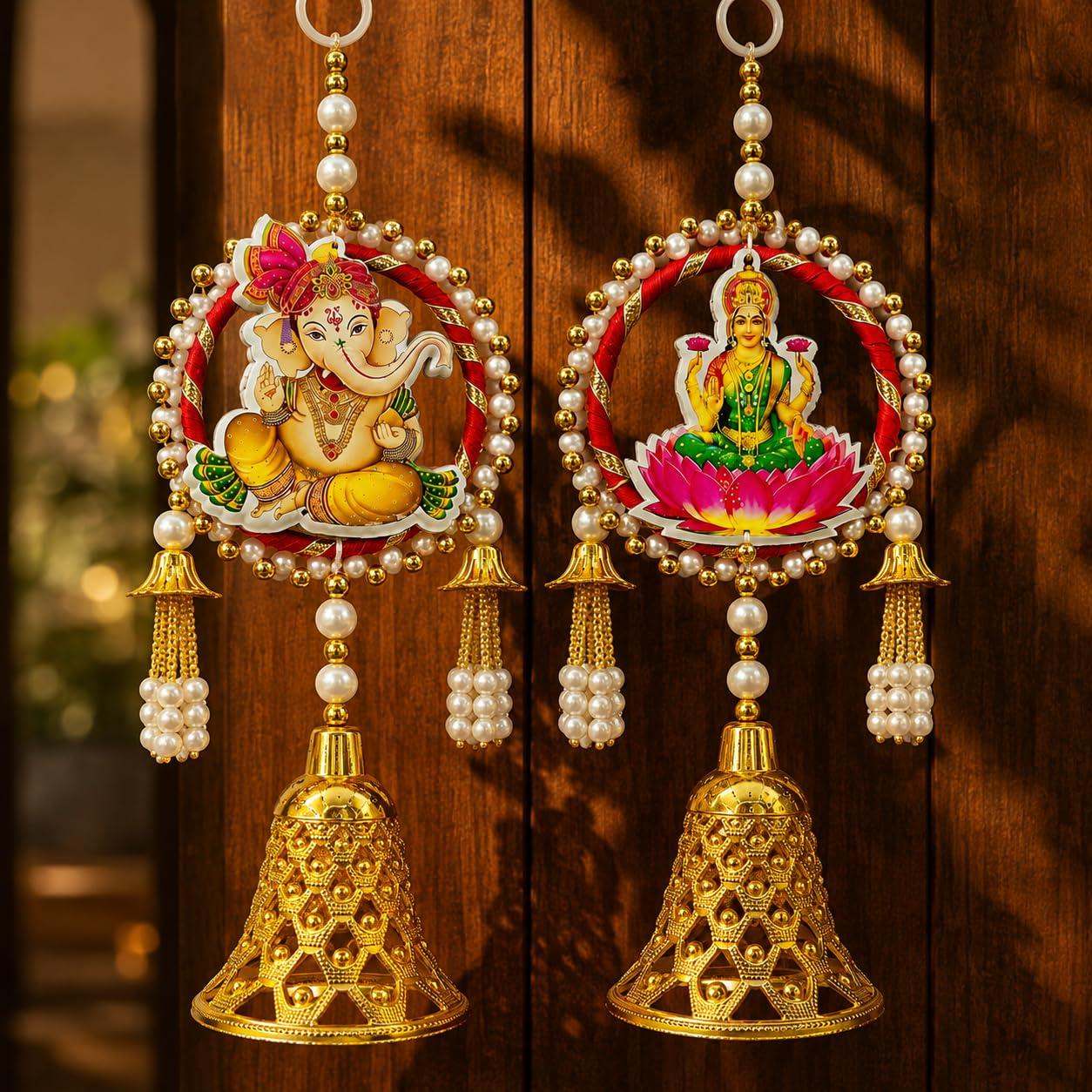 shubh labh Laxmi-Ganesh Door Hanging Toran for Diwali Decor