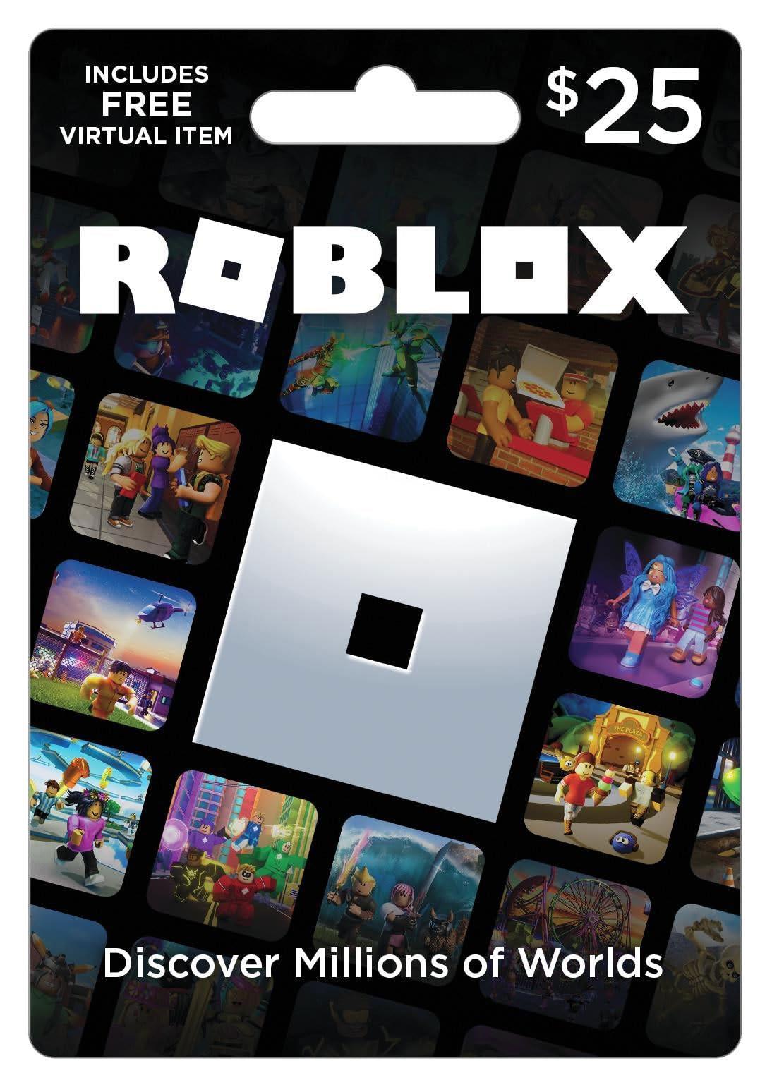 Roblox: $25 USD Robux Credit Code Only - Redeem Worldwide [Includes Exclusive Virtual Item] [Smart Delivery] [video game]