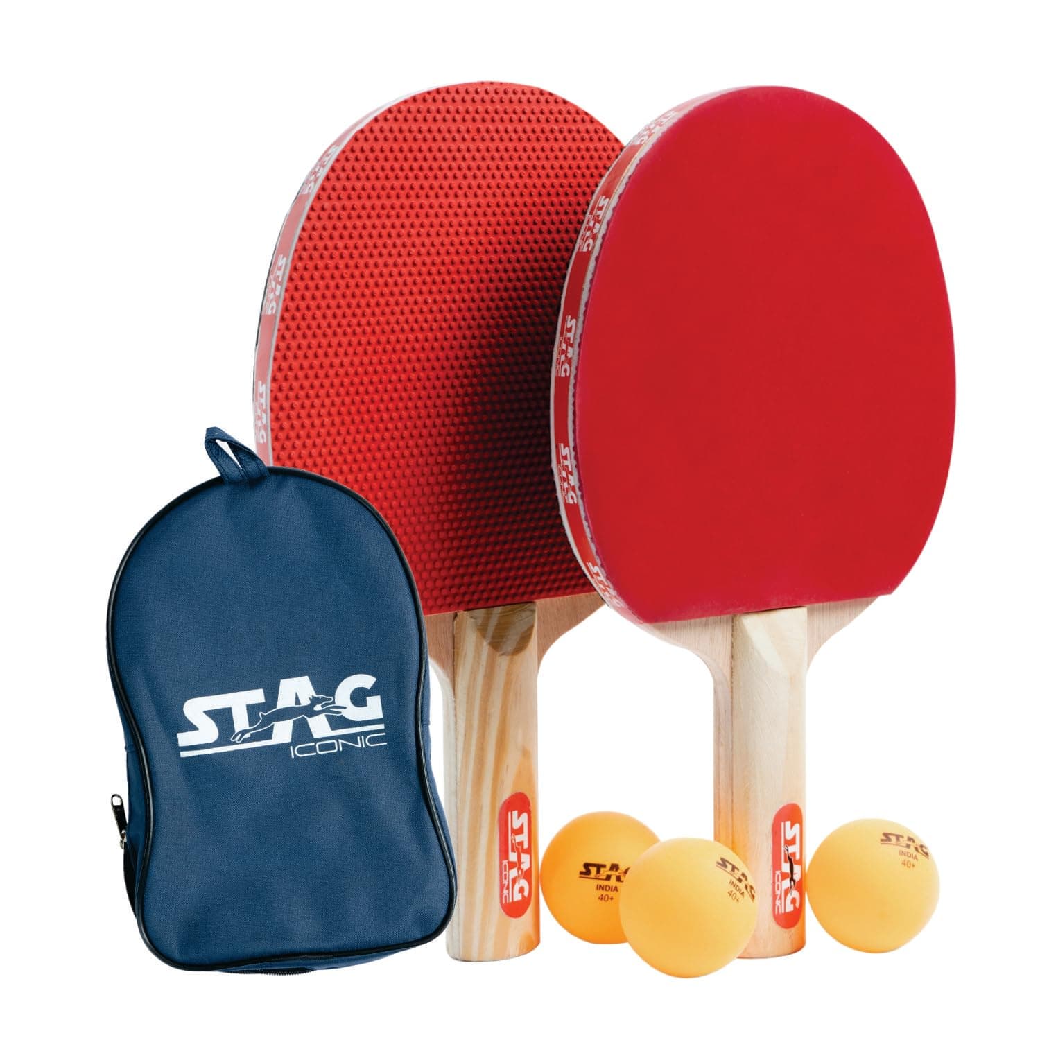 Stag 1 Star Table Tennis Play Set (2 Bats and 3 Balls) Height 25 Centimeters Beam Width 15cm