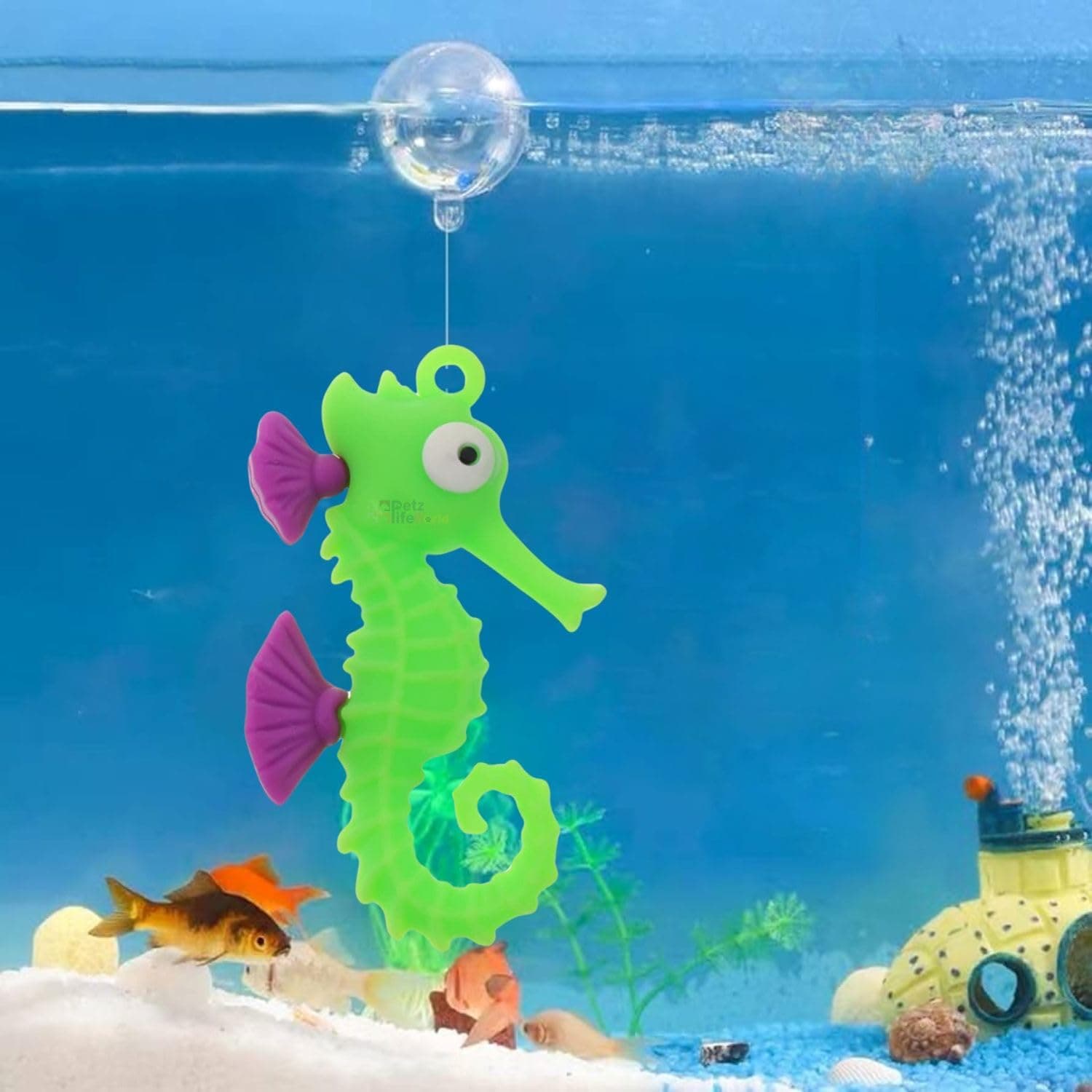 VAYINATO® (1 Pcs-Sea Horse Floating Fish Tank Decoration Toys, Fish Tank Attractive Cute Miniature Decoration for Aquarium,Home Office Desktop Cake Topper Gifts by Petzlifeworld