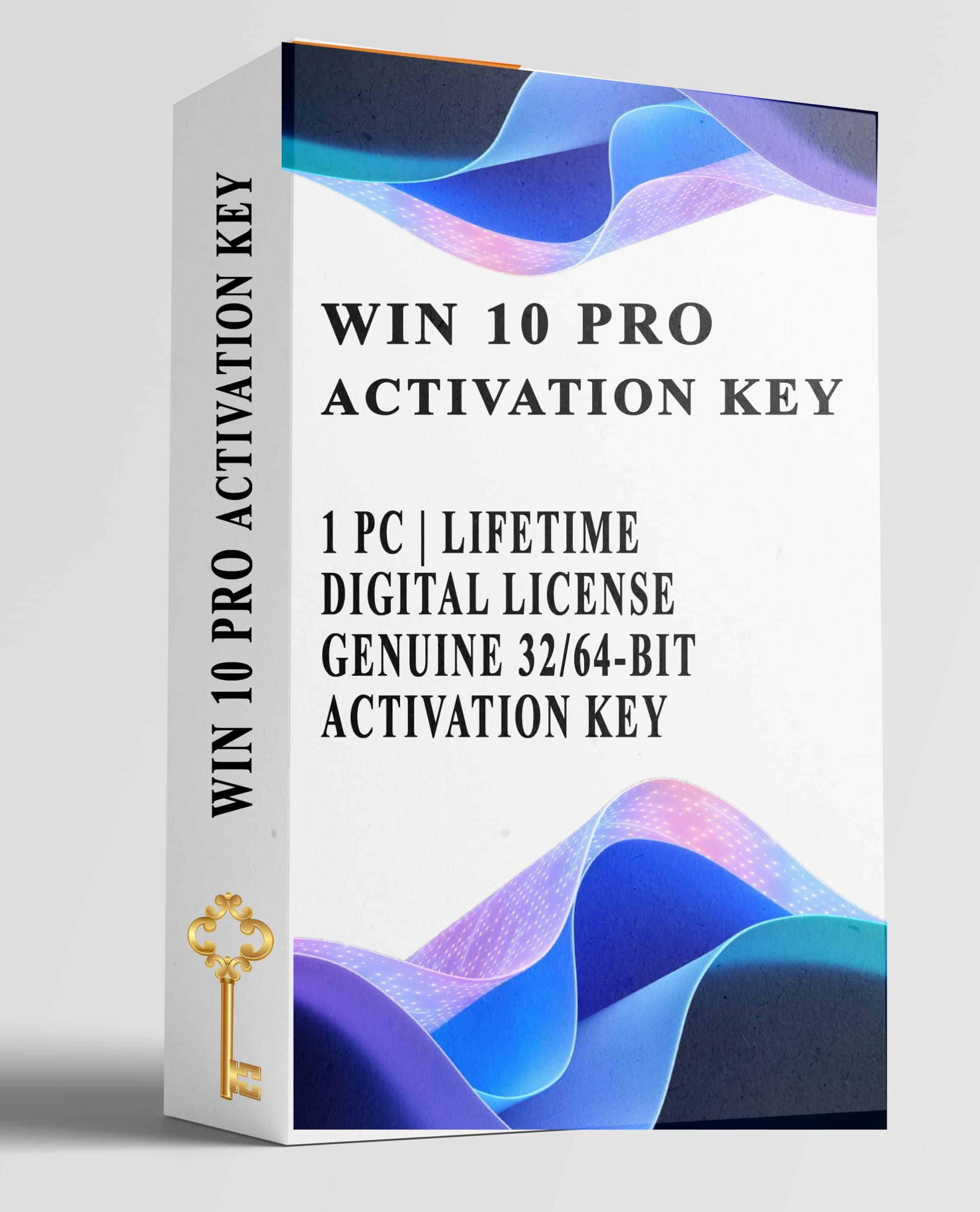 WIN 10 Professional (PRO) Digital License Activation Key, 1 PC/Laptop Lifetime, 100% Genuine 32/64-Bit Compatible, Permanent Activation, Unlimited Reinstallations Supported [OS Key Card]