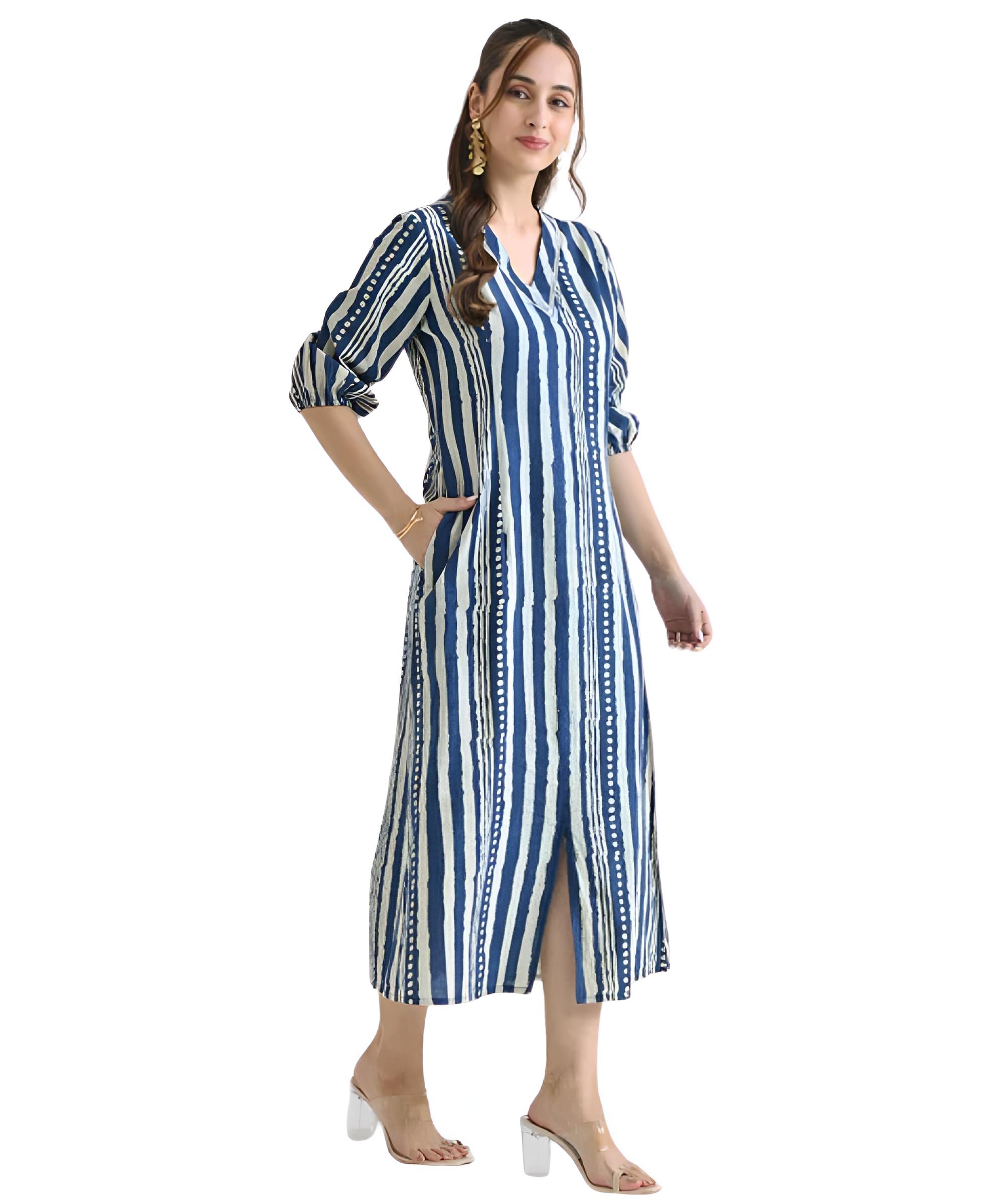 Leriya Fashion Dress for Women | Western One Piece Short & Long | Half Sleeve Casual Summer Beach & Stylish Party Outfits Below the Knee