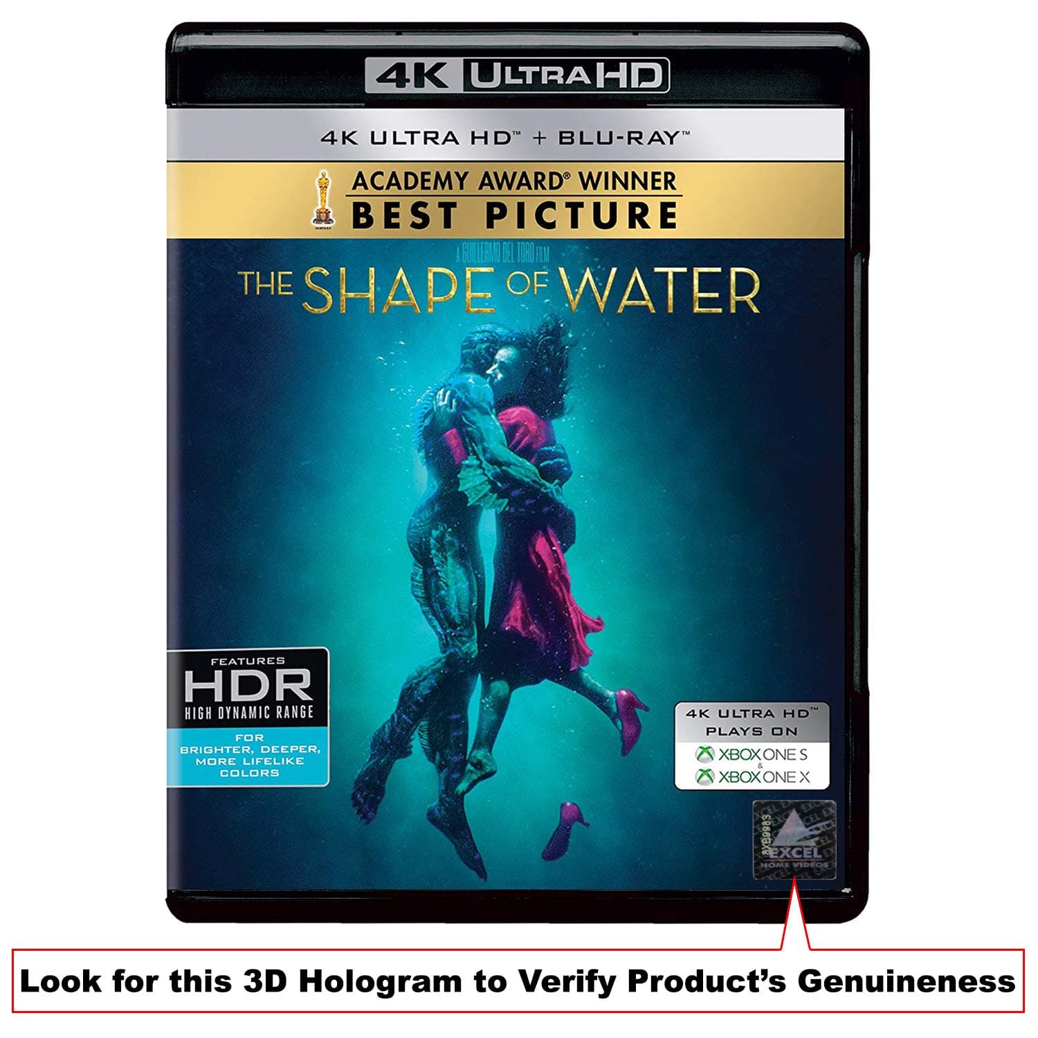 Guillermo del Toro's: The Shape of Water (2017) (4K UHD + Blu-ray) - Also incl. Hindi in DD 5.1 only on Blu-ray