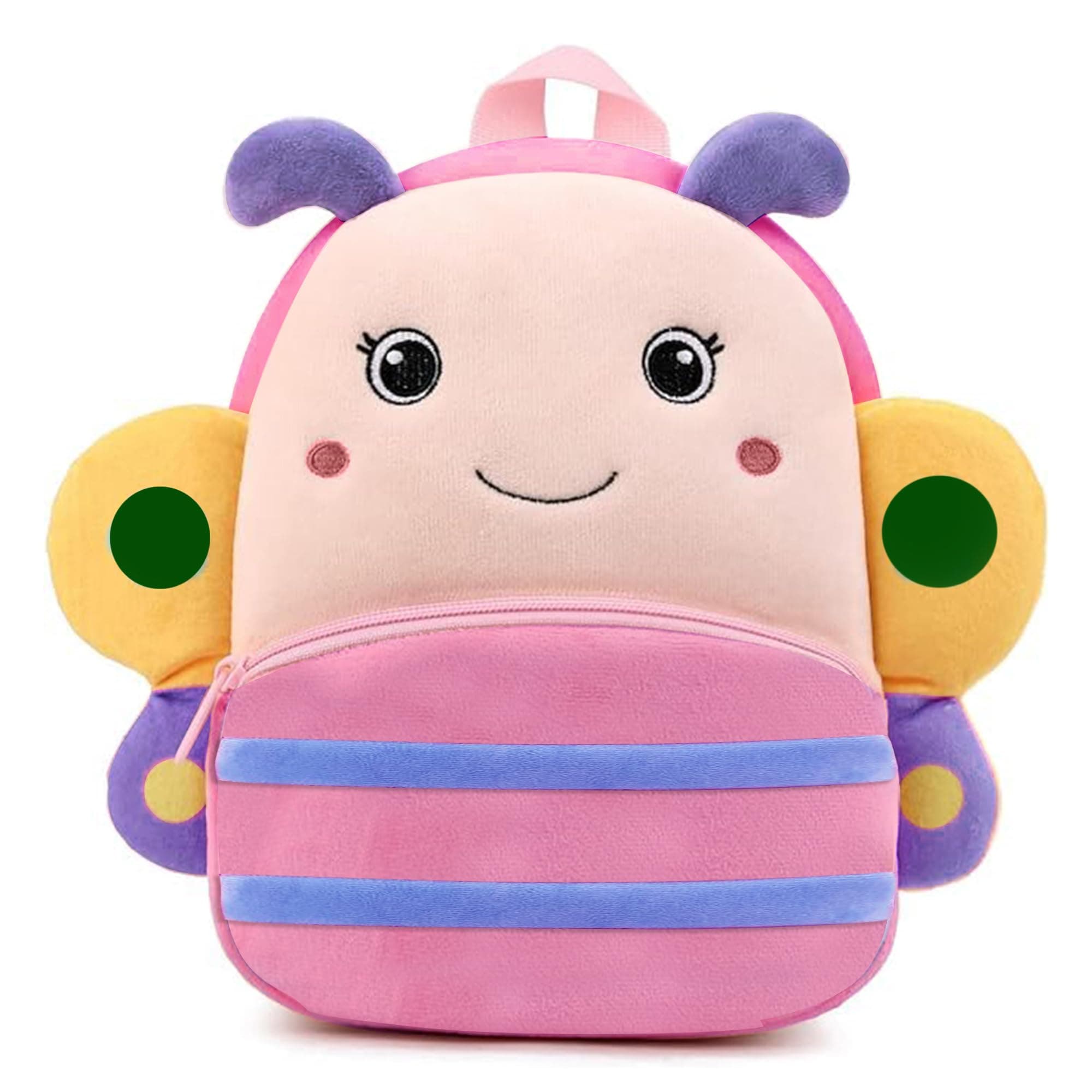 ADISA Kids Backpack Toddler Bag Back Pack Plush Cartoon for Girls and Boys 1-5 Years (BP102-PIN)