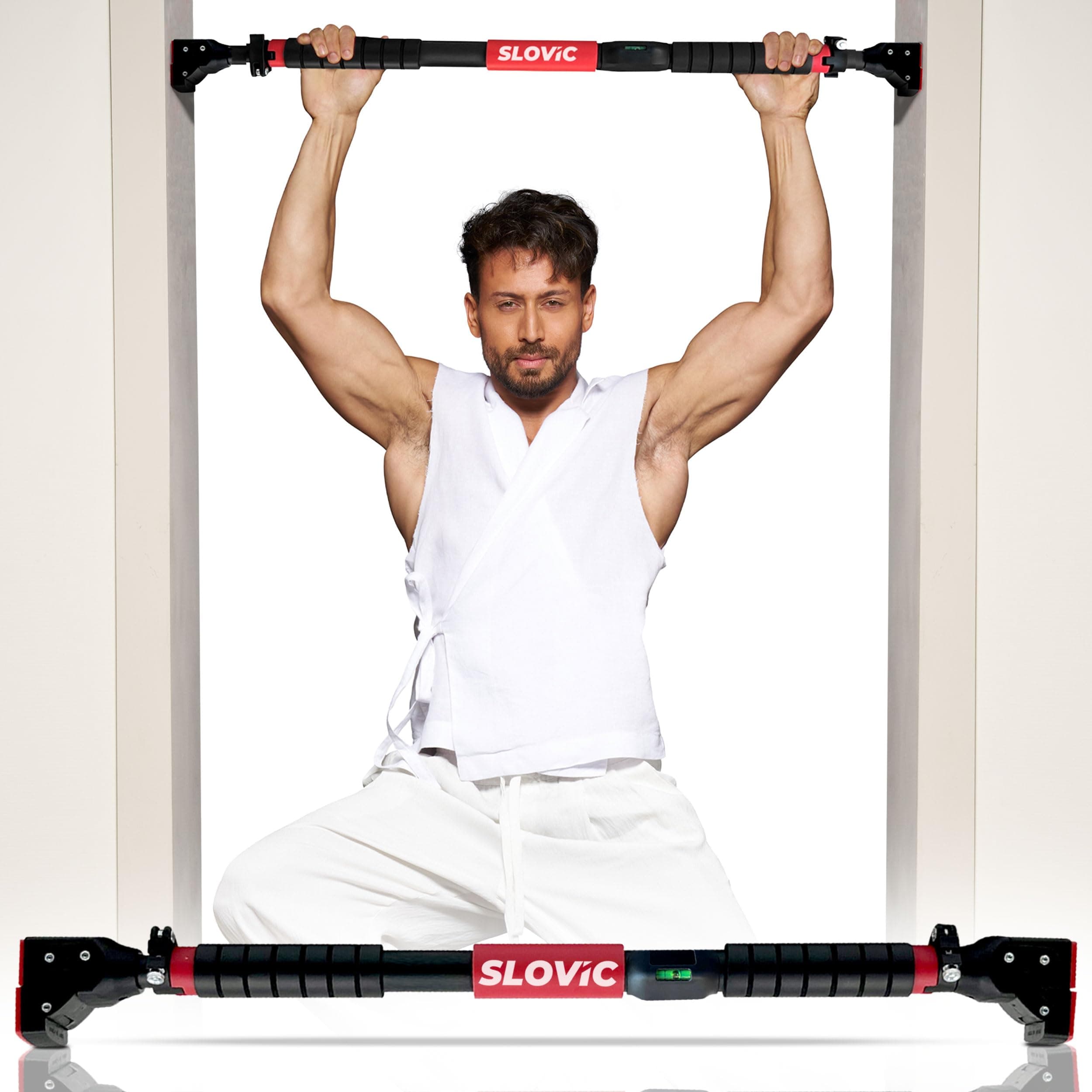 Slovic Pull Up Bar for Home for Kids & Adults [200 KG] | Anti-Skid Grip