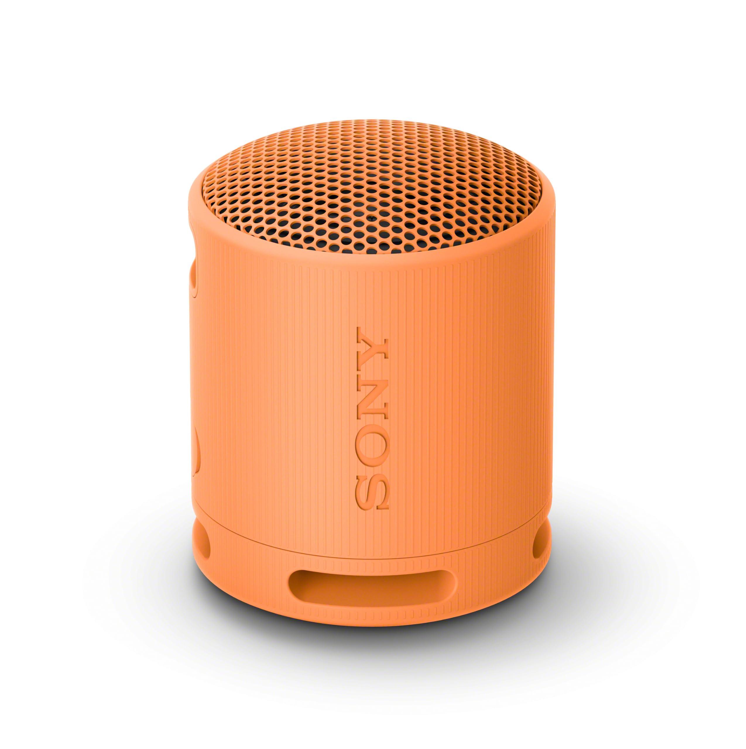 Sony SRS-XB100 Bluetooth Portable Speaker, Extra Bass, IP67 Waterproof & Dustproof, 16 Hrs Battery, Hands-Free Calling, Versatile Strap-Orange