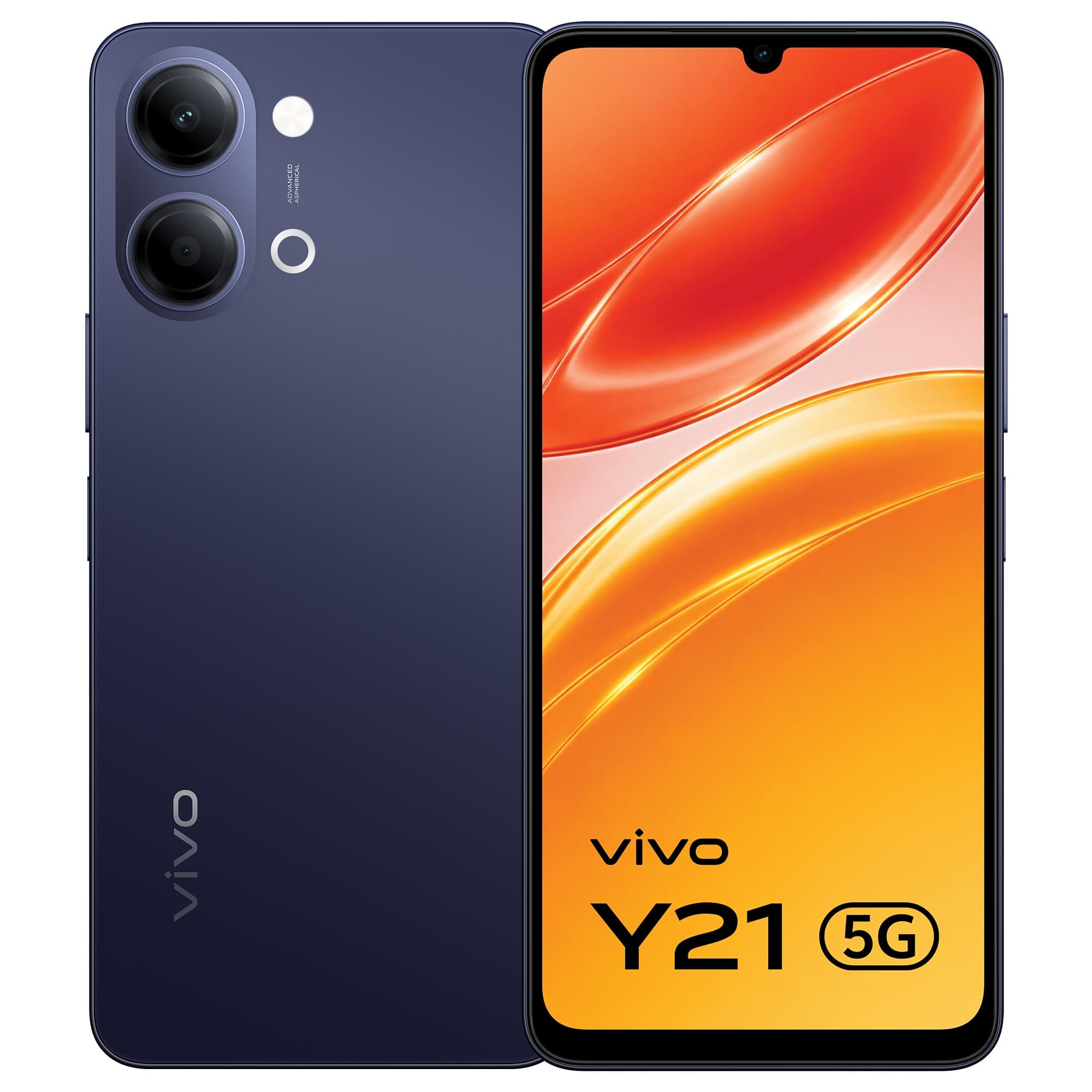 vivo Y21 5G (Mystic Blue, 4GB RAM, 128GB Storage) with No Cost EMI/Additional Exchange Offers