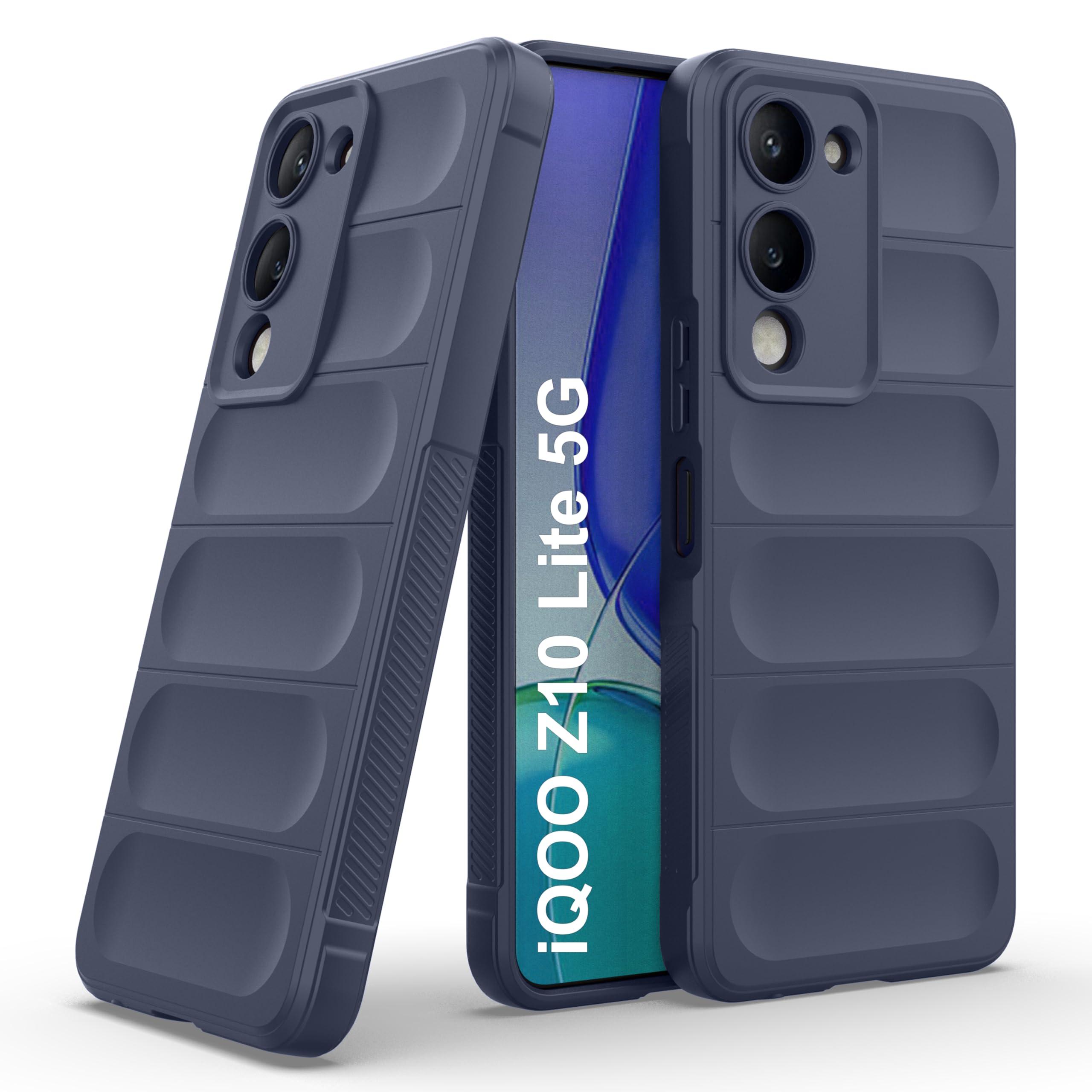 Zapcase Back Case Cover for iQOO Z10 Lite 5G | Compatible for iQOO Z10 Lite 5G Back Cover | Liquid Silicon Magic Case with Camera Protection | Sapphire