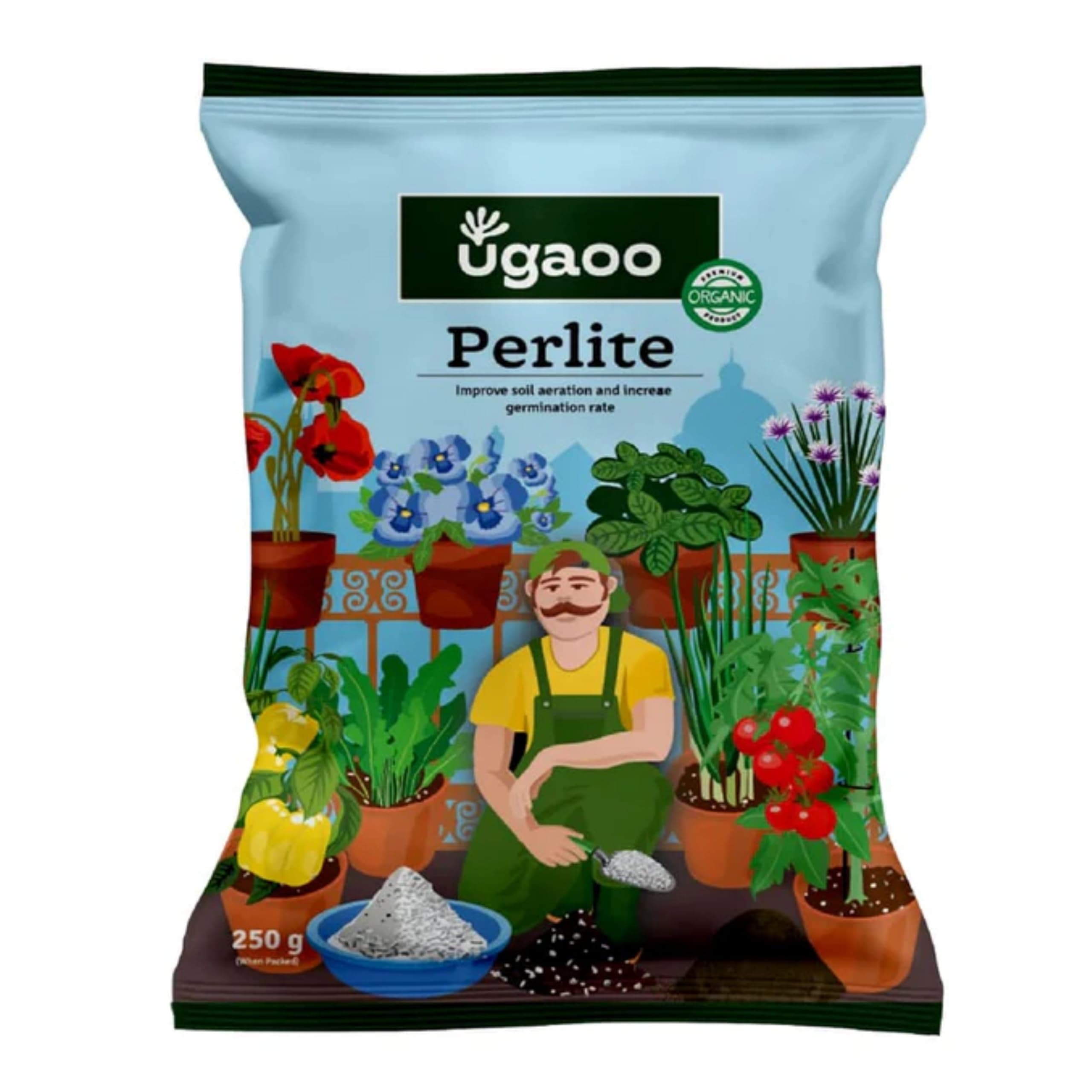 Ugaoo Perlite for Plants 250g | Horticulture Grade Potting Soil Mix Additive for Aeration & Drainage | Lightweight pH Neutral Growing Medium for Succulents, Cactus, Hydroponics & Seed Starting