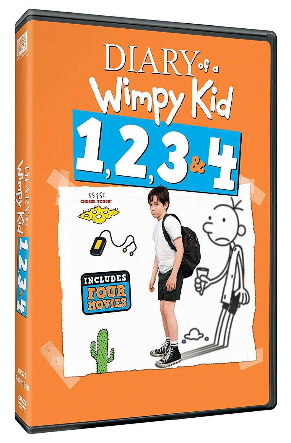 Diary of a Wimpy Kid - 4 Movies Collection: Diary of a Wimpy Kid 1 + Rodrick Rules + Dog Days + The Long Haul (All 4 Movies) (4-Disc Box Set)