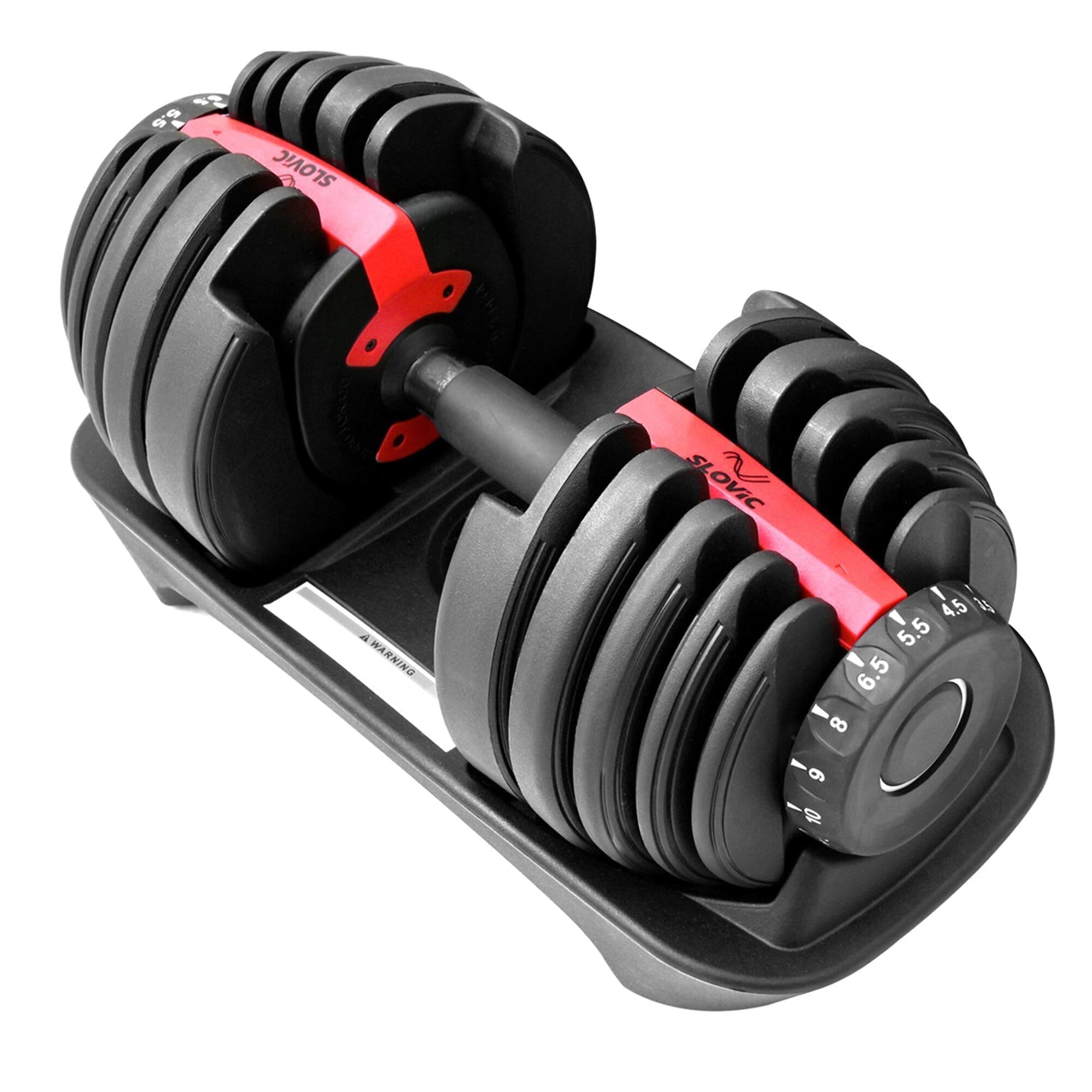 Slovic Adjustable Dumbbell Set for Home Workout [24 KG x 1]