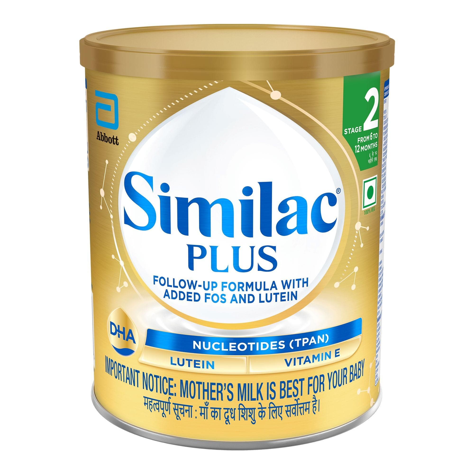 Similac Plus Stage 2 (6 to 12 Months) Follow Up Formula - 400g TIN Powder, Infant