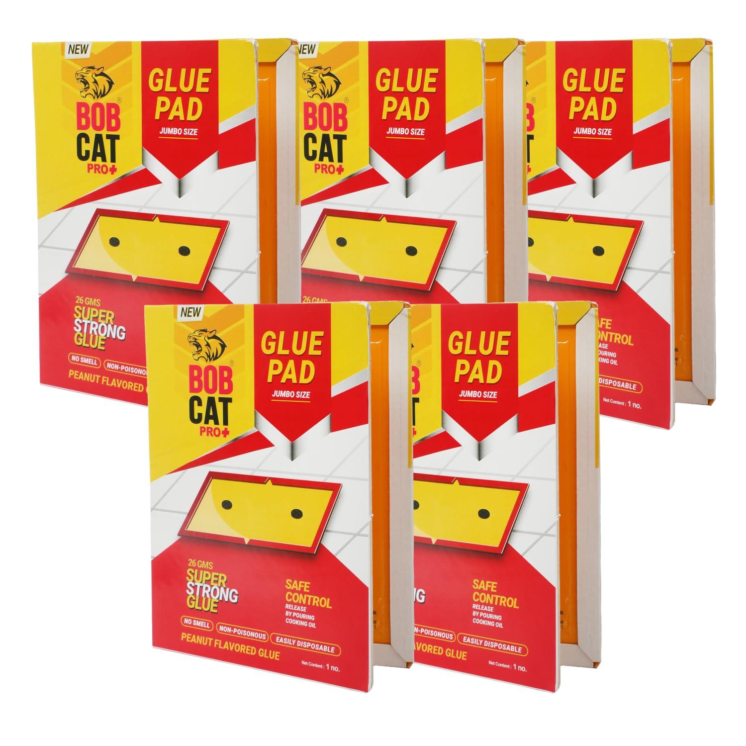 BOB CAT Jumbo Yellow Sticky Trap for Whiteflies & Aphids | Insect Catcher Pads for Home, Kitchen, Office & Agriculture | Pesticide Free, Easy to Use Glue Trap Sheets (40x25 cm, Jumbo) | Pack of 5