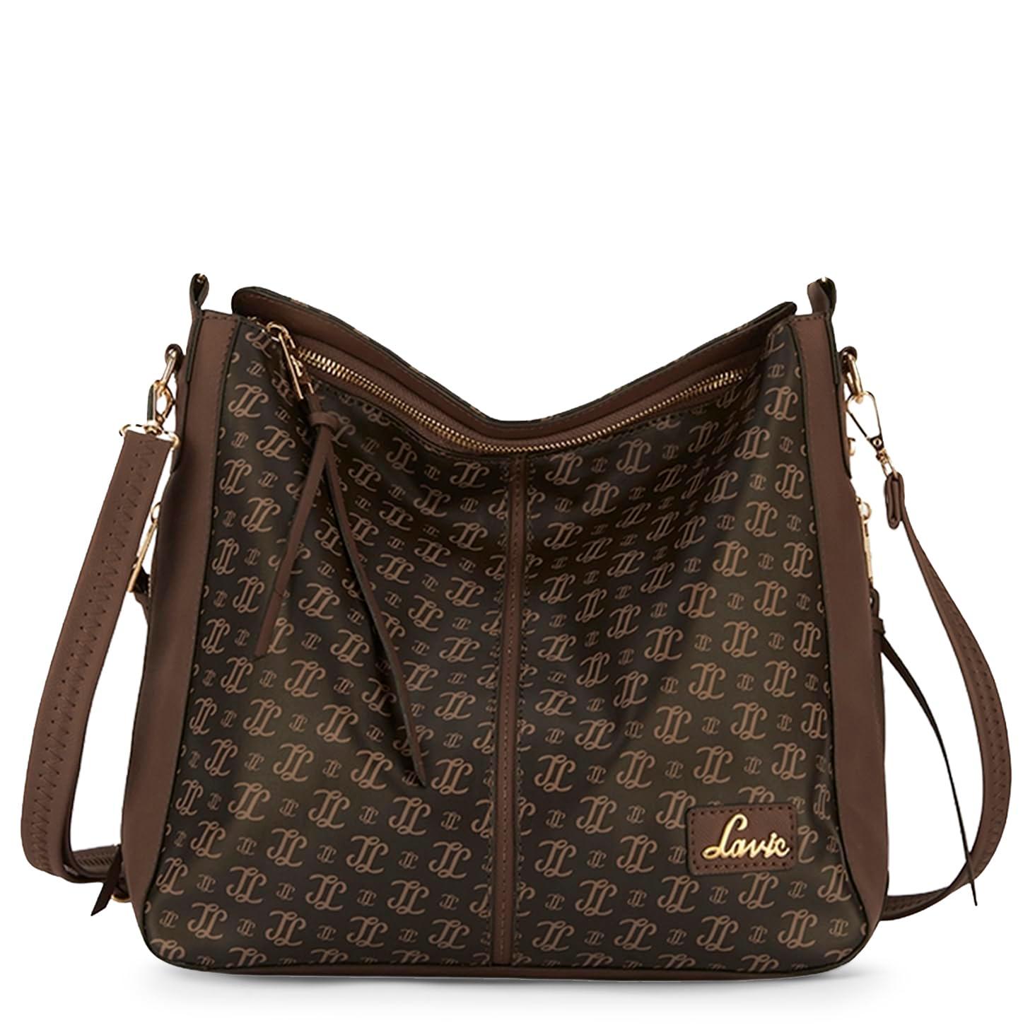 Lavie Women's Mono Clair Large Hobo Bag | Ladies Purse Handbag | Bag for Women | Rakhi Gift for Sister