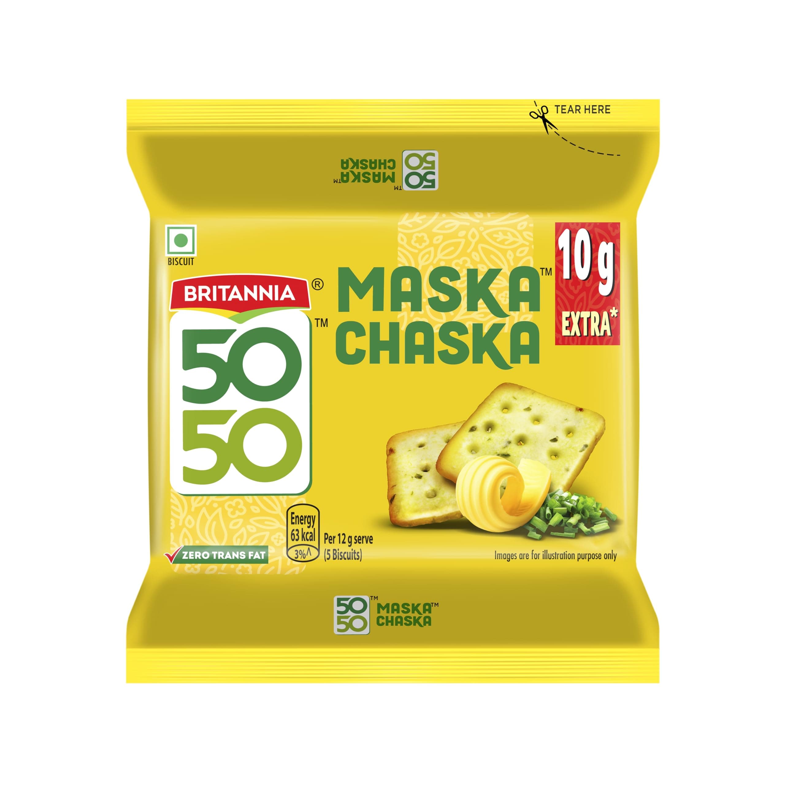 Britannia 50-50, Maska Chaska, 105 gram